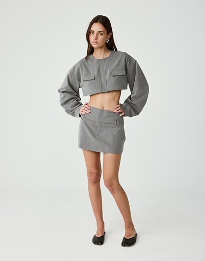  - Women's Skirt - Charcoal Clothing