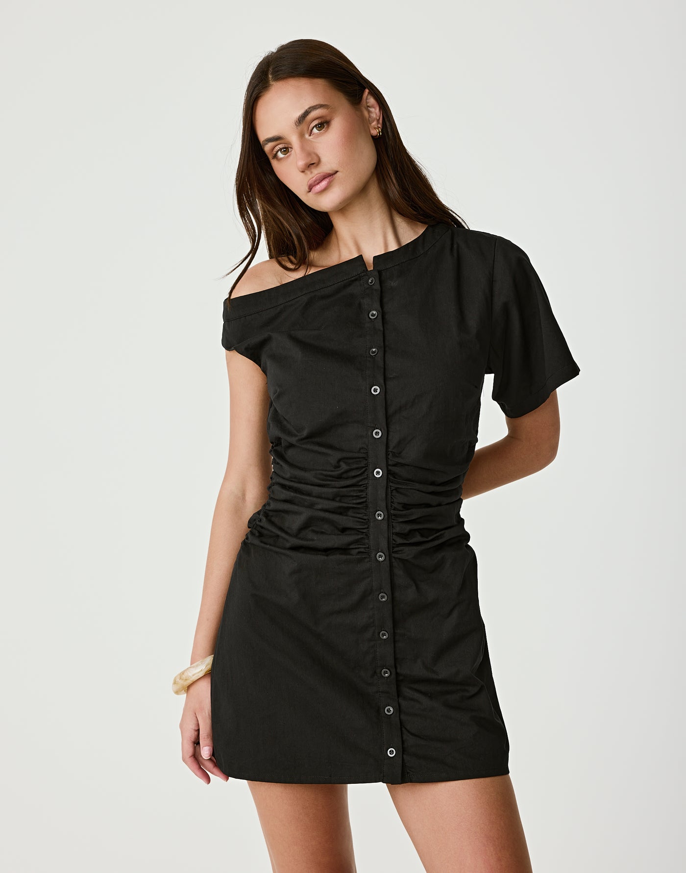  - Women's Dress - Charcoal Clothing
