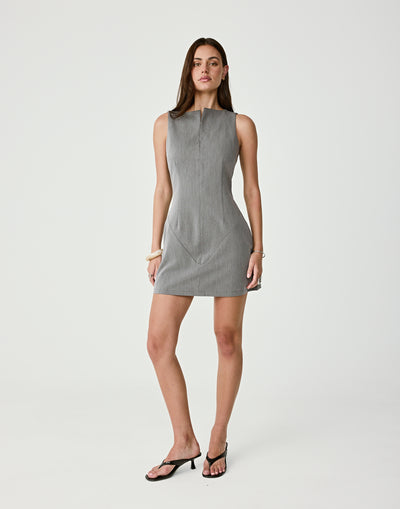  - Women's Dress - Charcoal Clothing