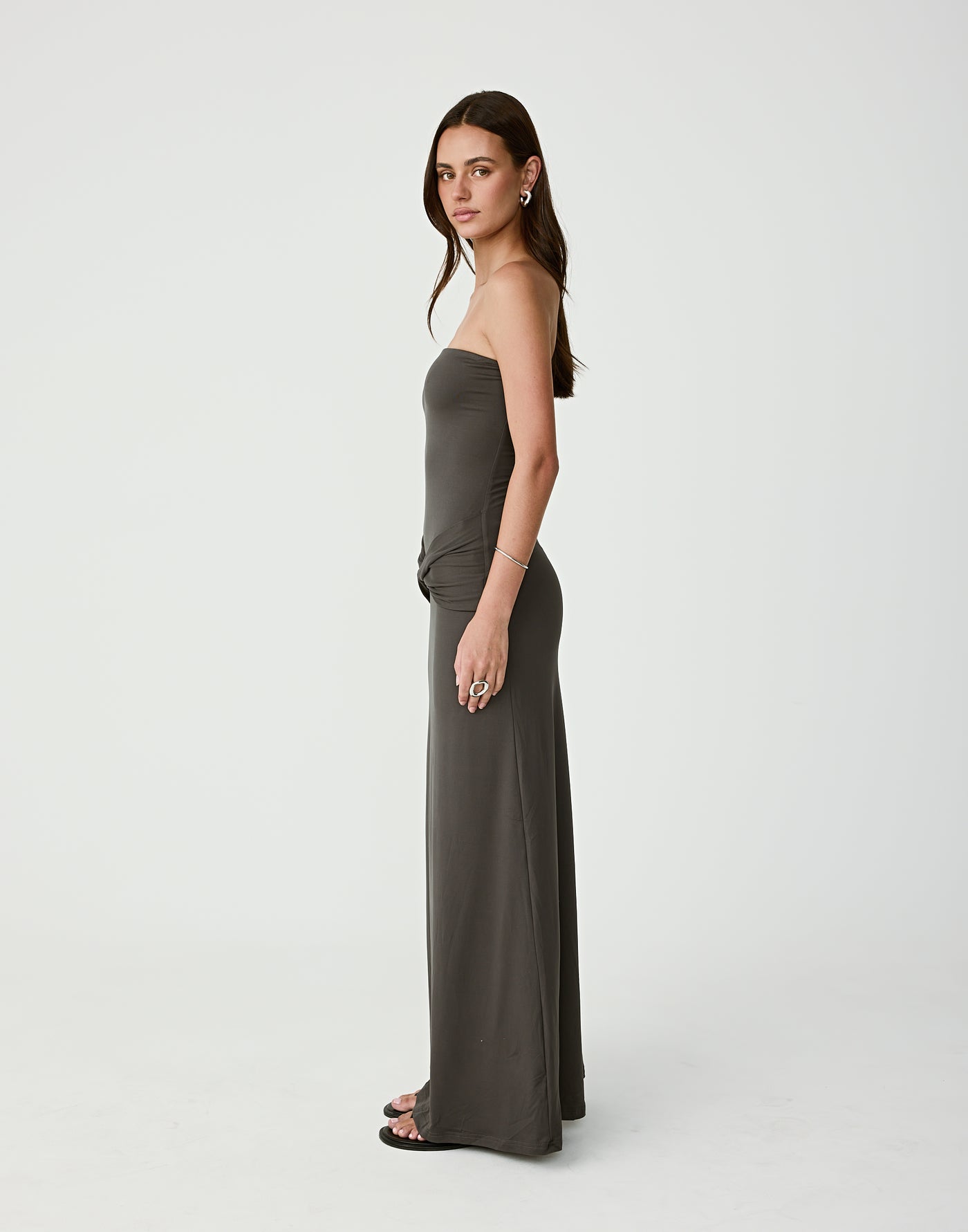  - Women's Dress - Charcoal Clothing