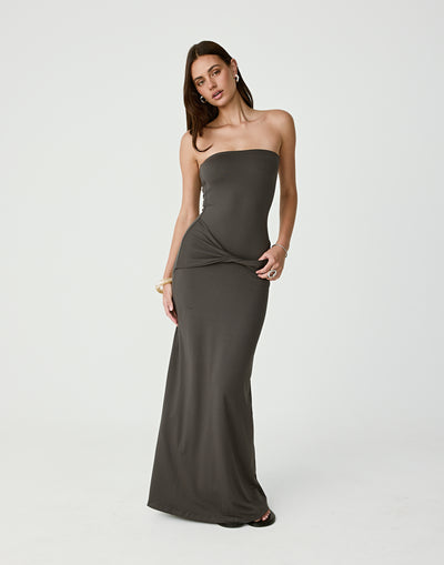  - Women's Dress - Charcoal Clothing