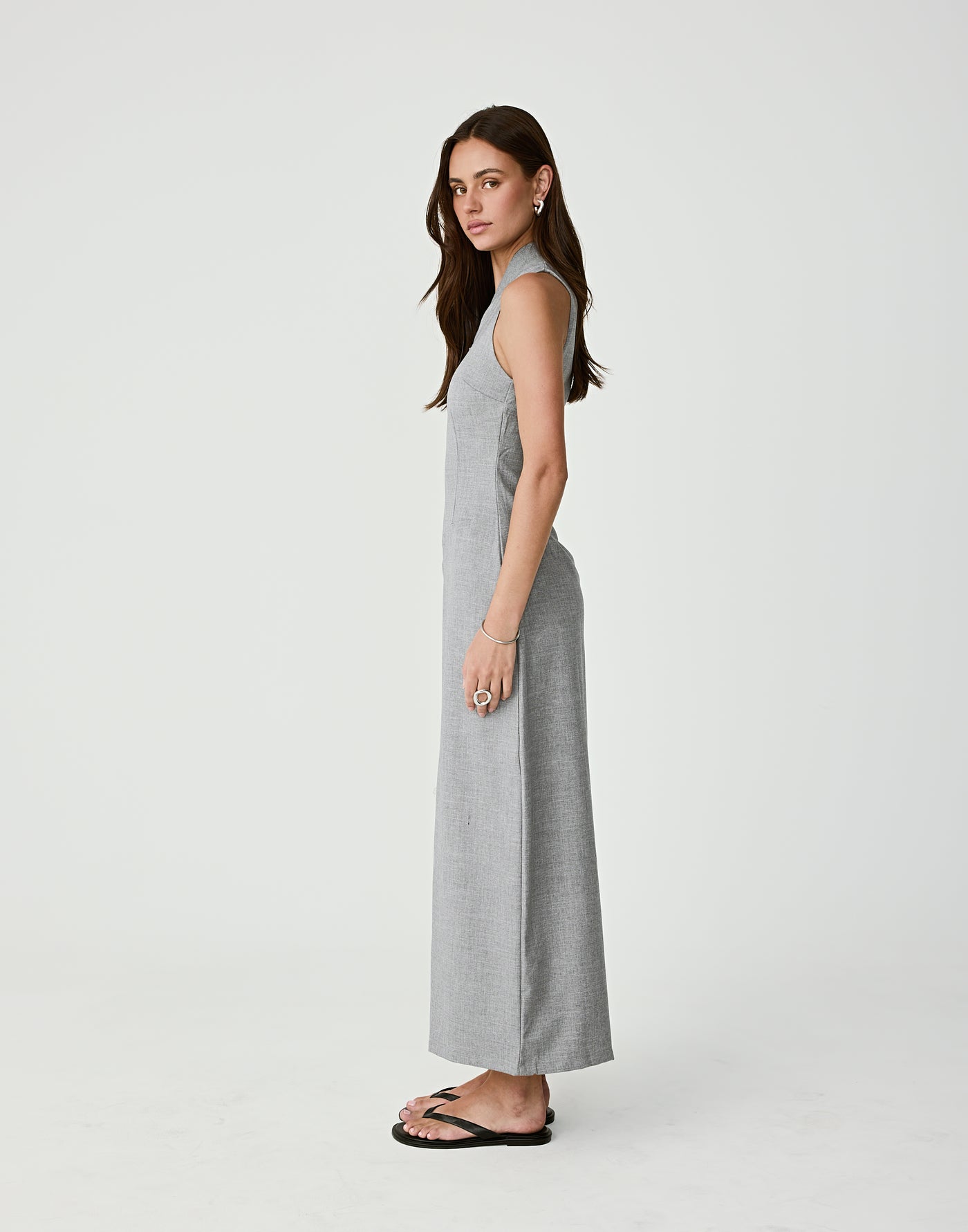 - Women's Dress - Charcoal Clothing