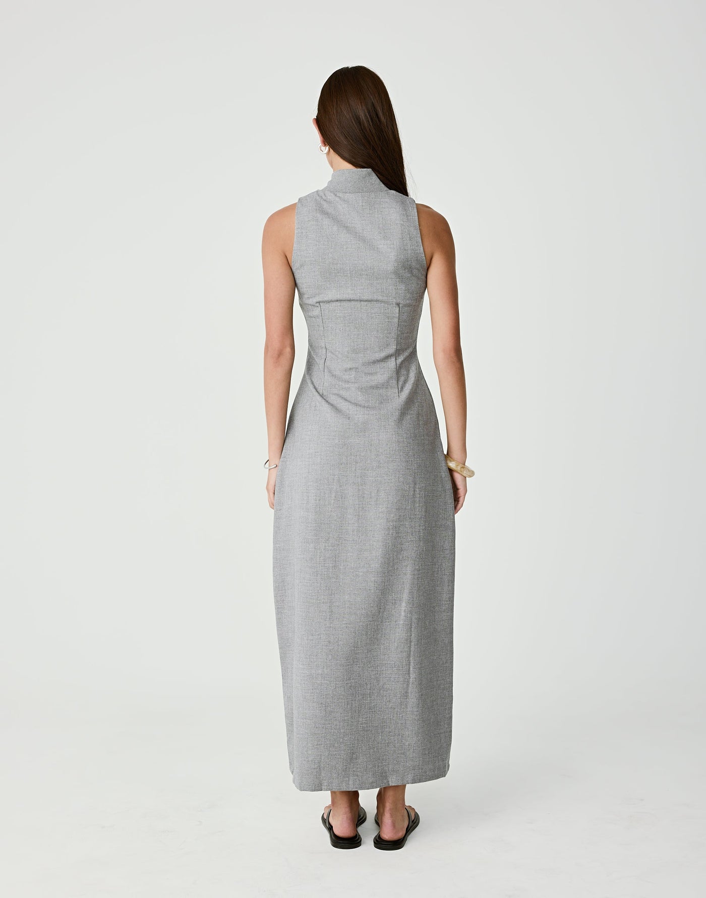  - Women's Dress - Charcoal Clothing