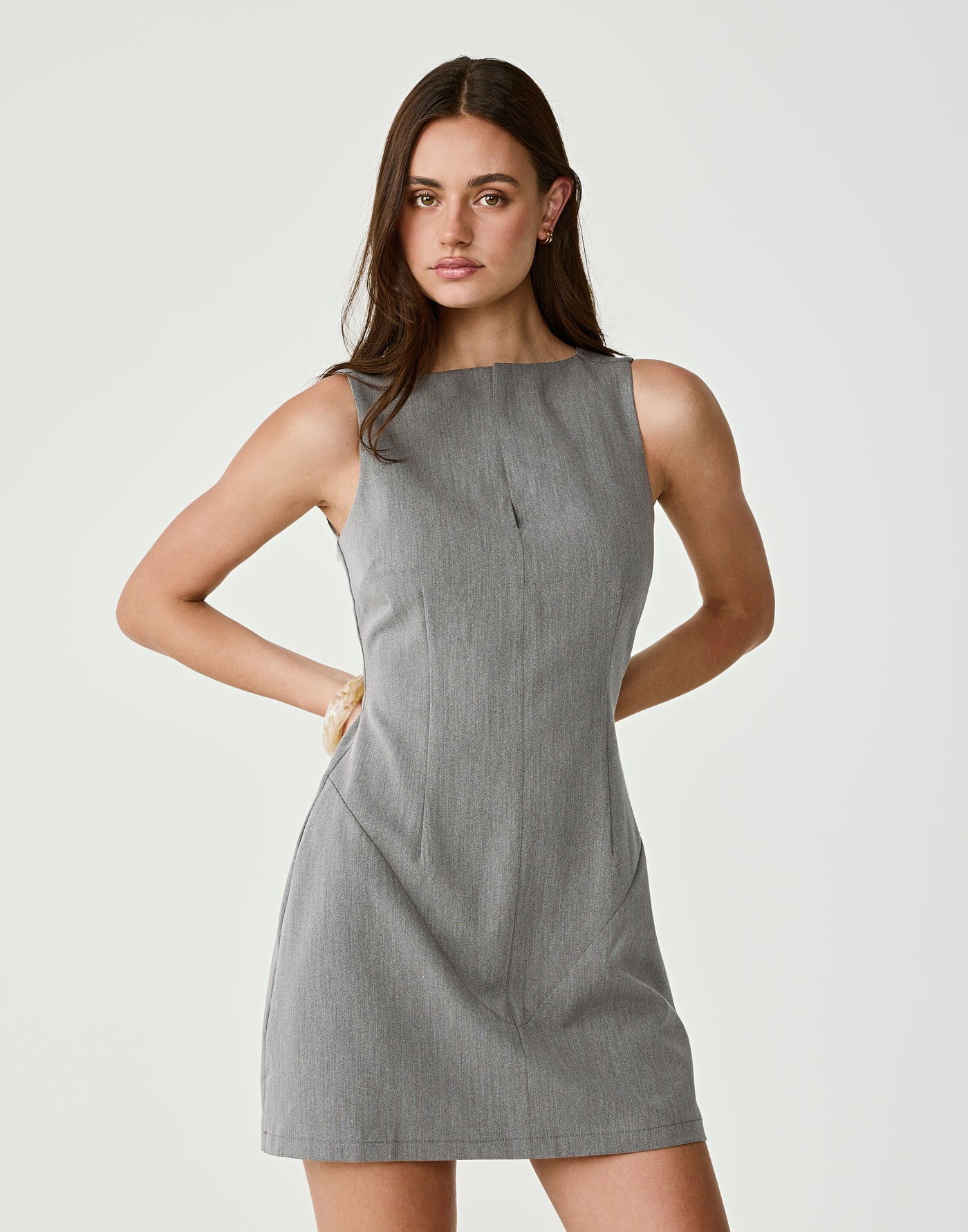  - Women's Dress - Charcoal Clothing