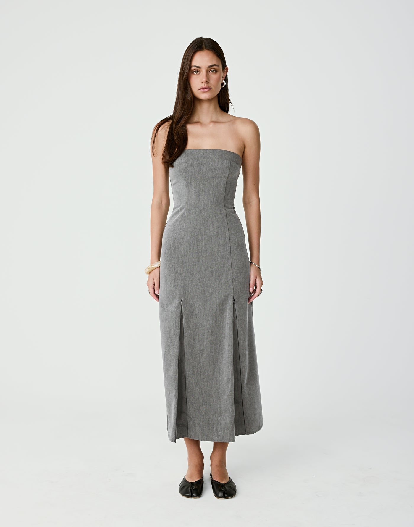  - Women's Dress - Charcoal Clothing