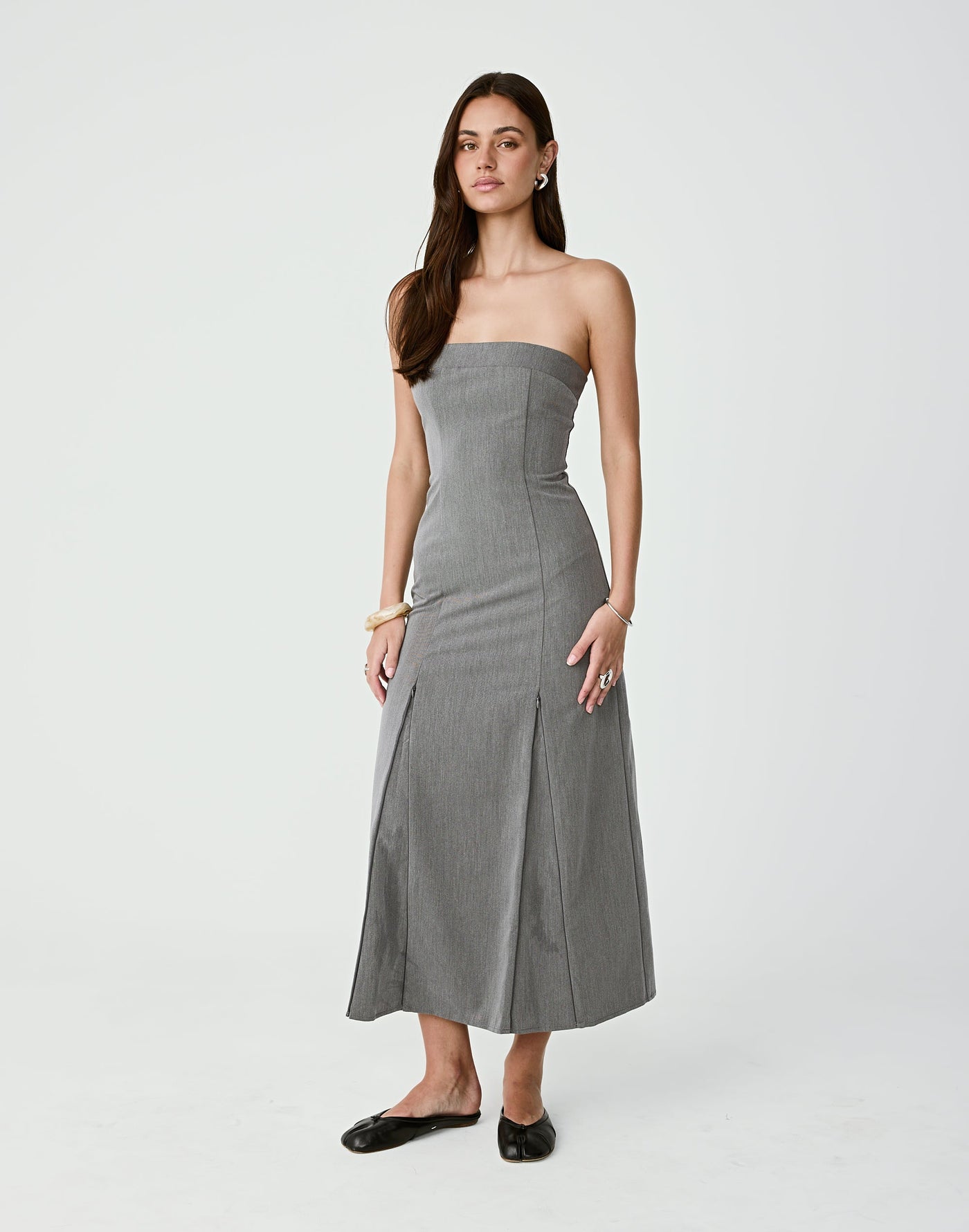  - Women's Dress - Charcoal Clothing