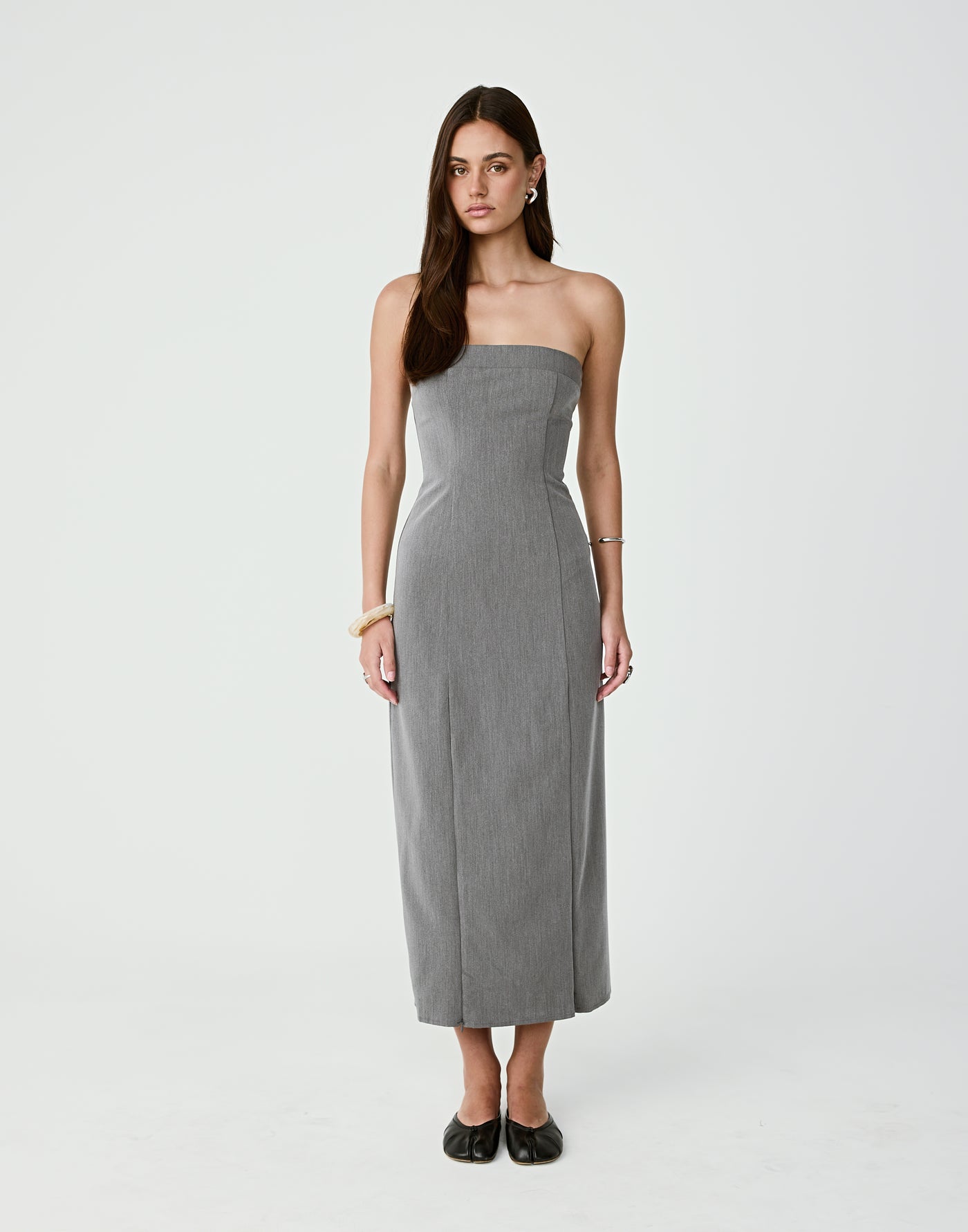  - Women's Dress - Charcoal Clothing