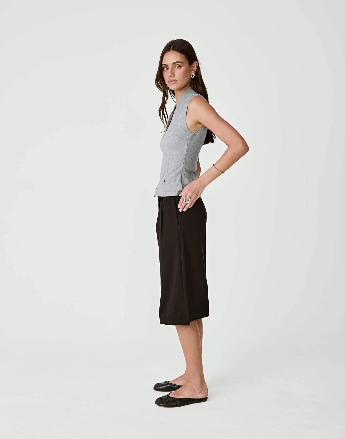  - Women's Top - Charcoal Clothing