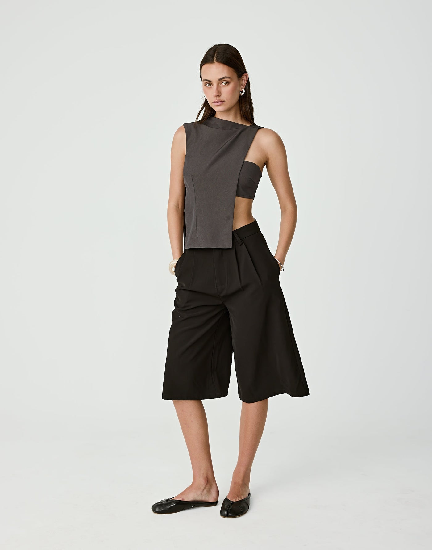  - Women's Top - Charcoal Clothing