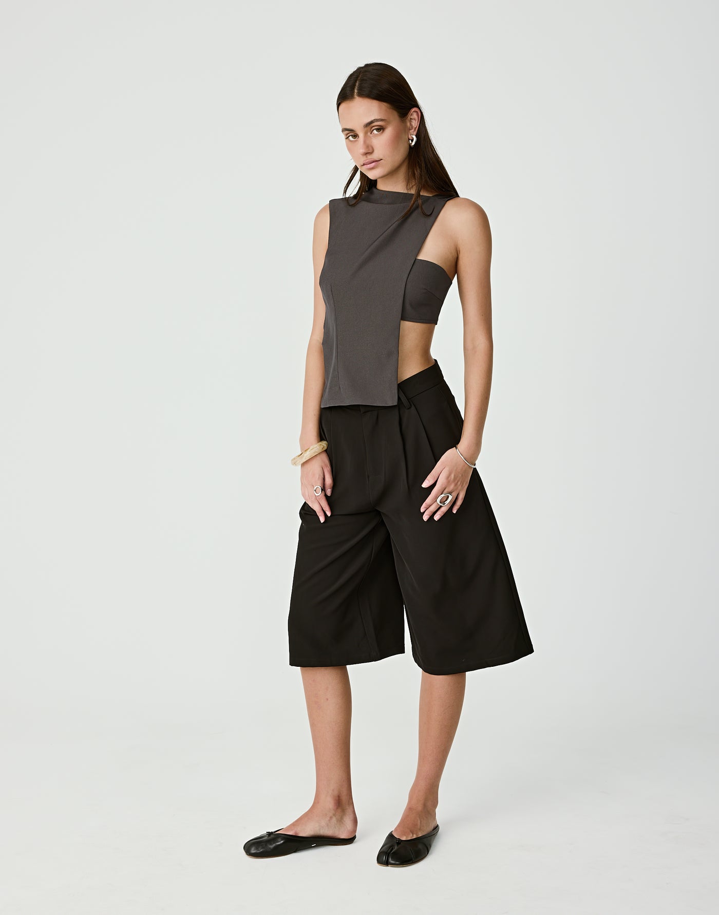  - Women's Top - Charcoal Clothing