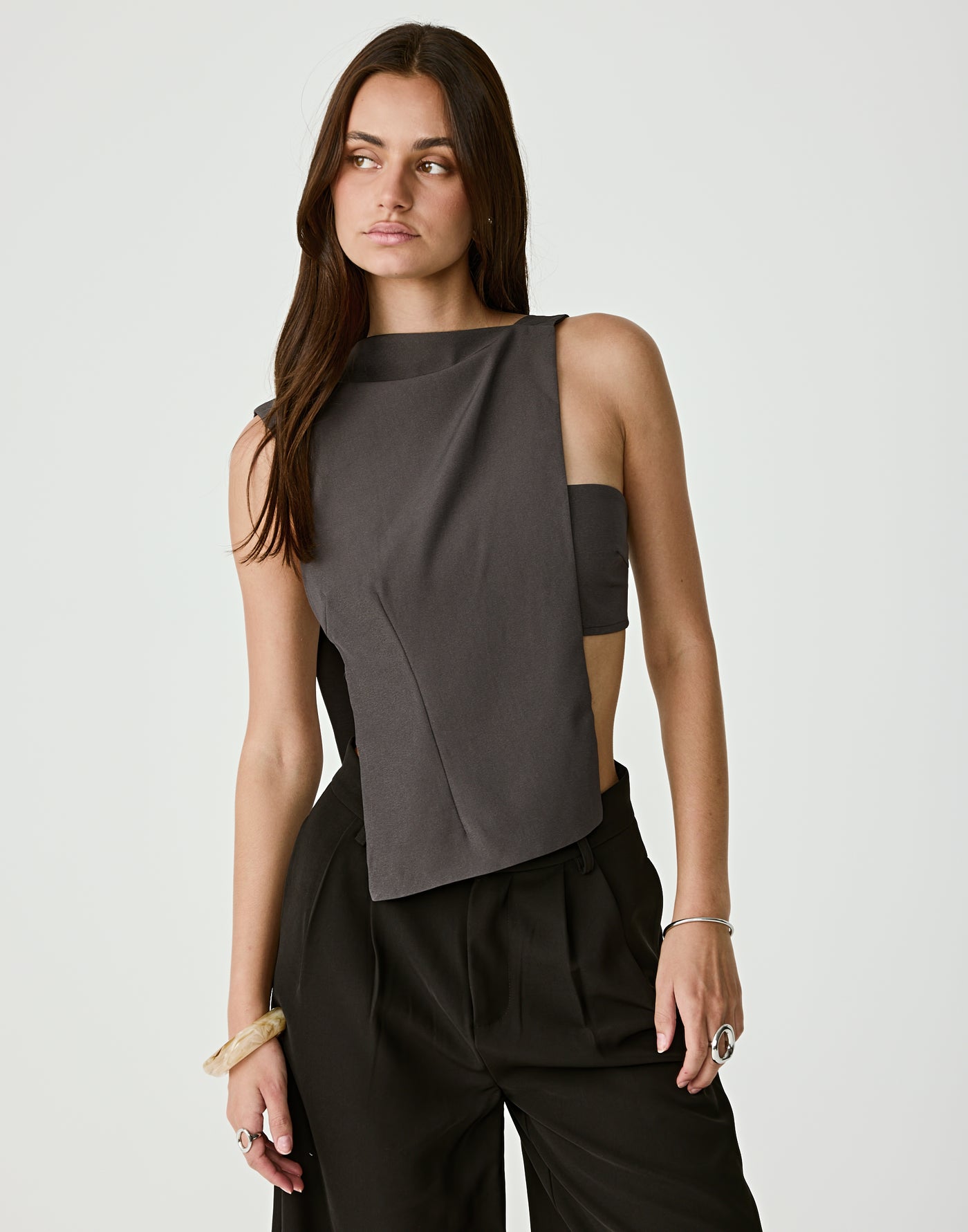  - Women's Top - Charcoal Clothing