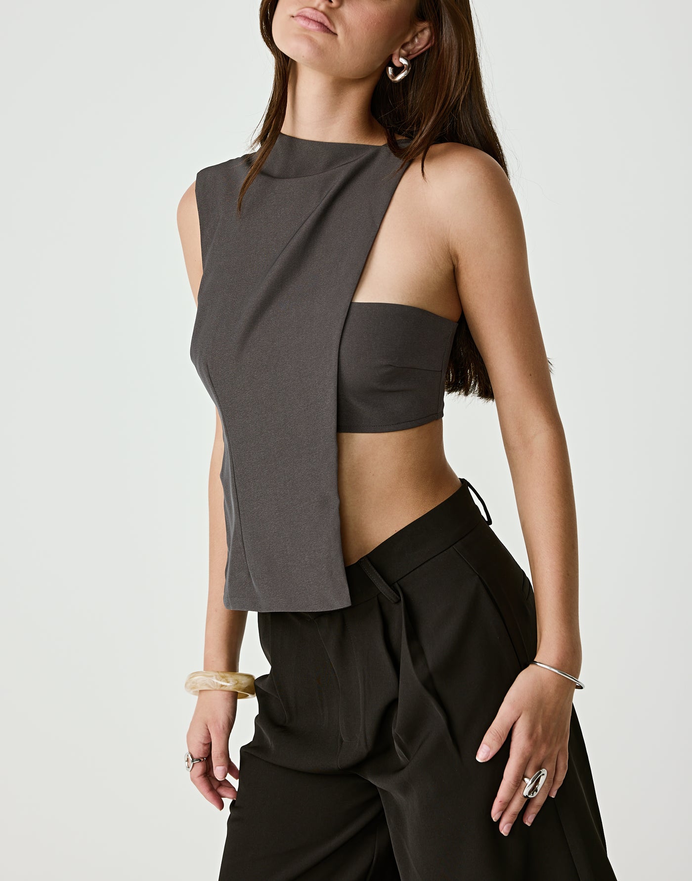  - Women's Top - Charcoal Clothing