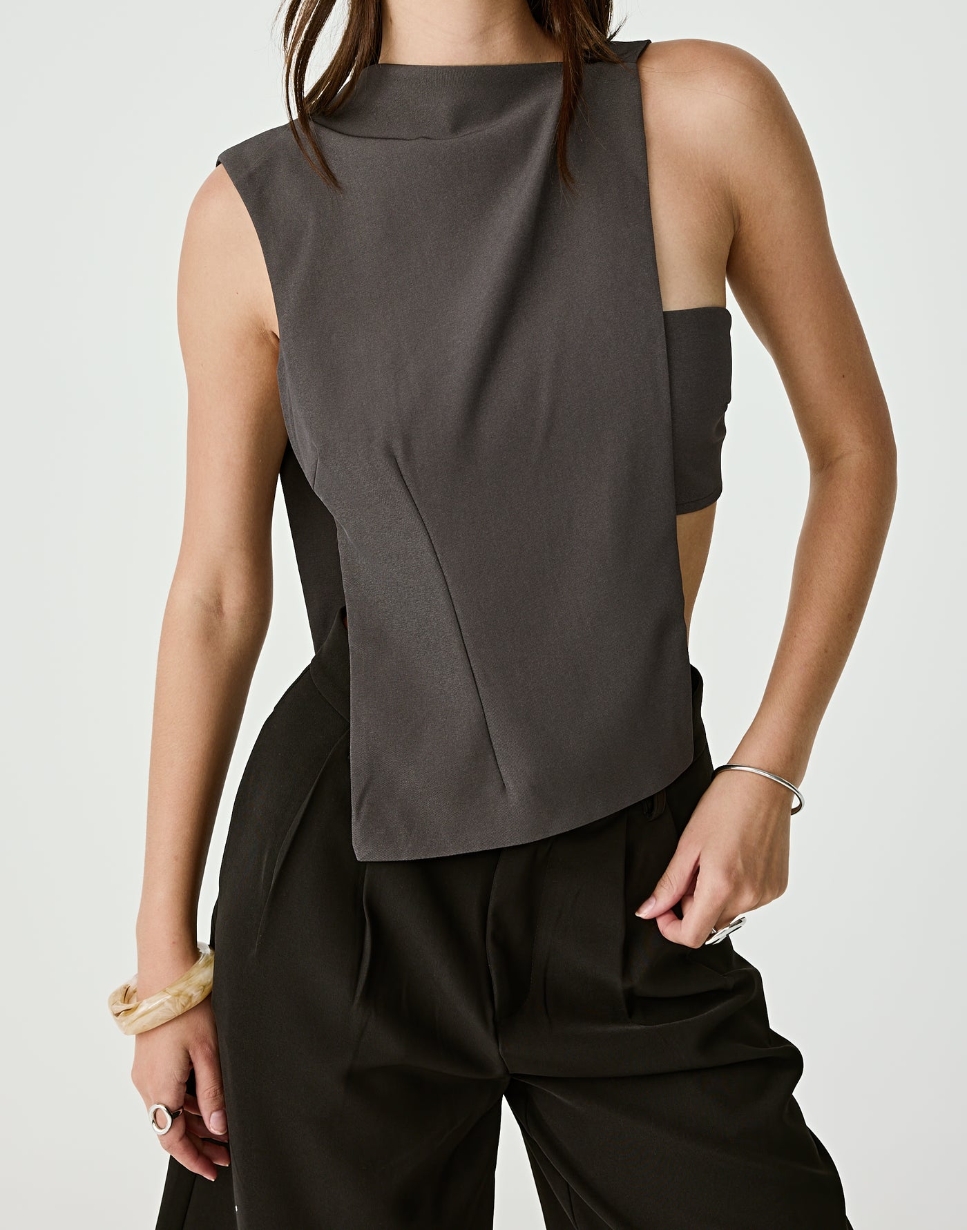  - Women's Top - Charcoal Clothing