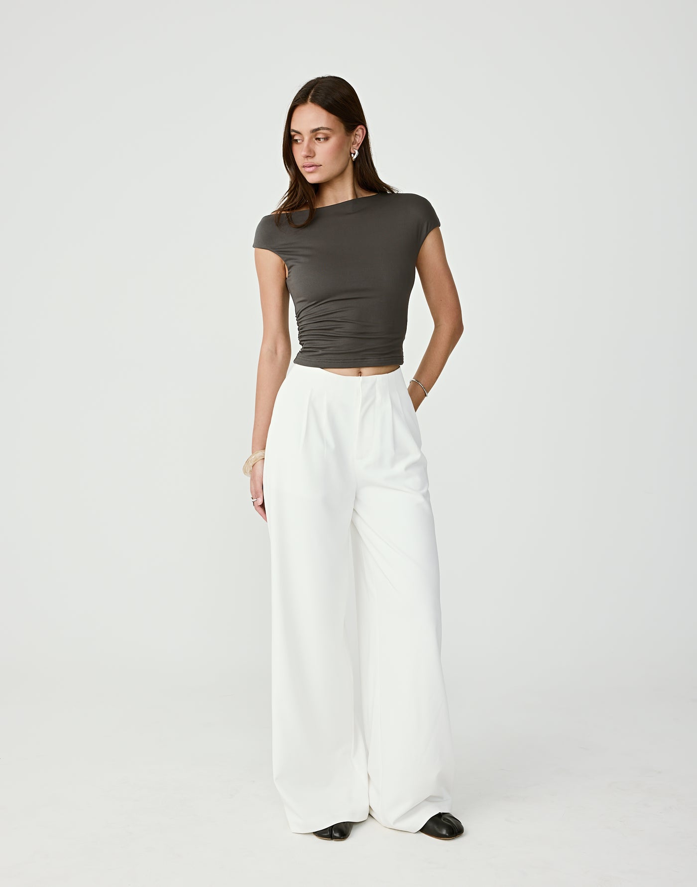  - Women's Top - Charcoal Clothing