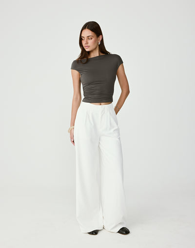  - Women's Top - Charcoal Clothing