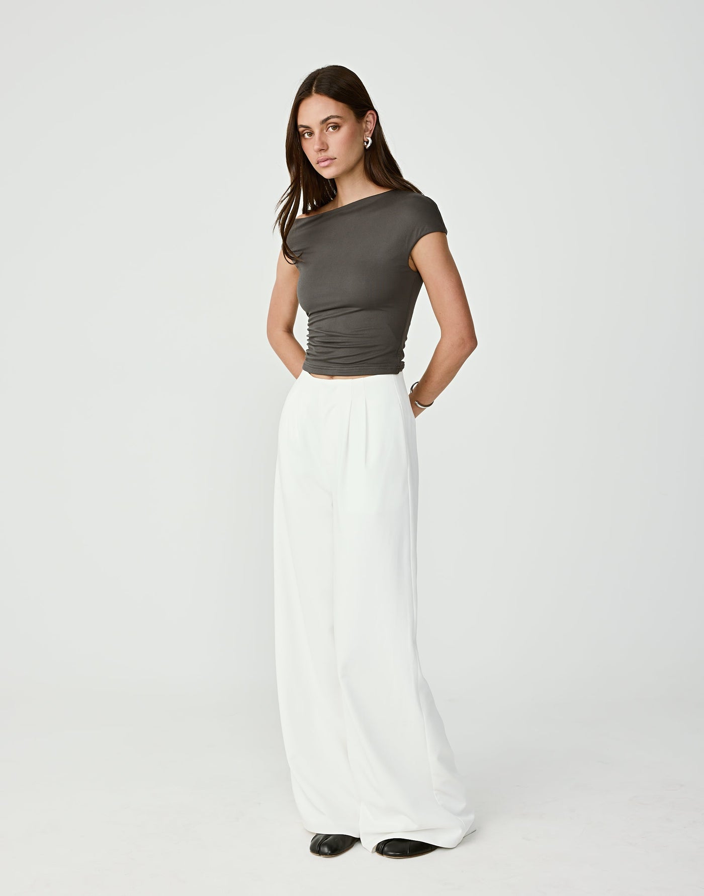  - Women's Top - Charcoal Clothing