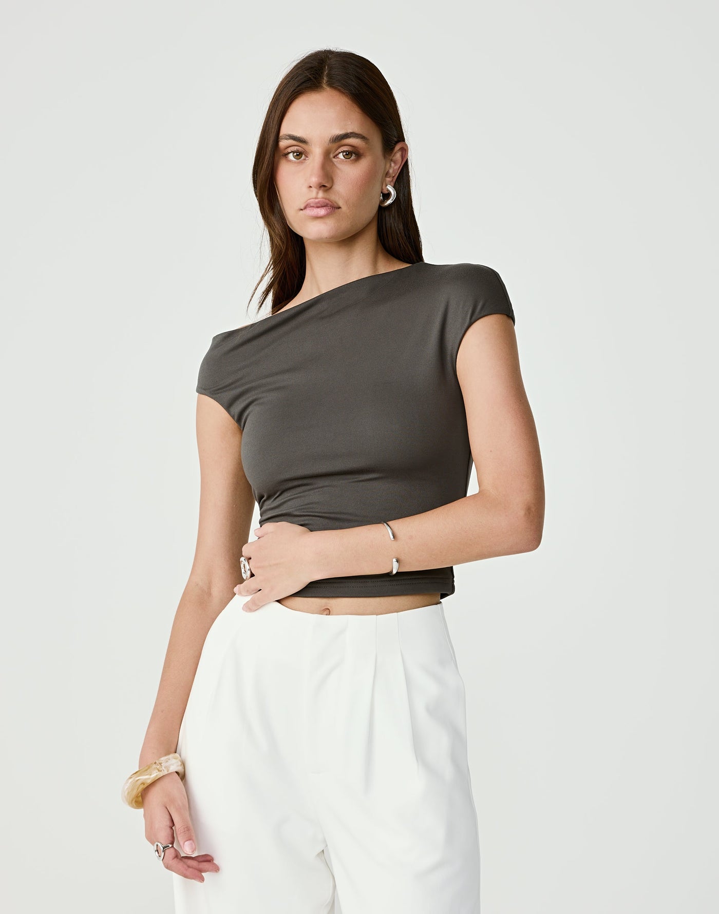  - Women's Top - Charcoal Clothing