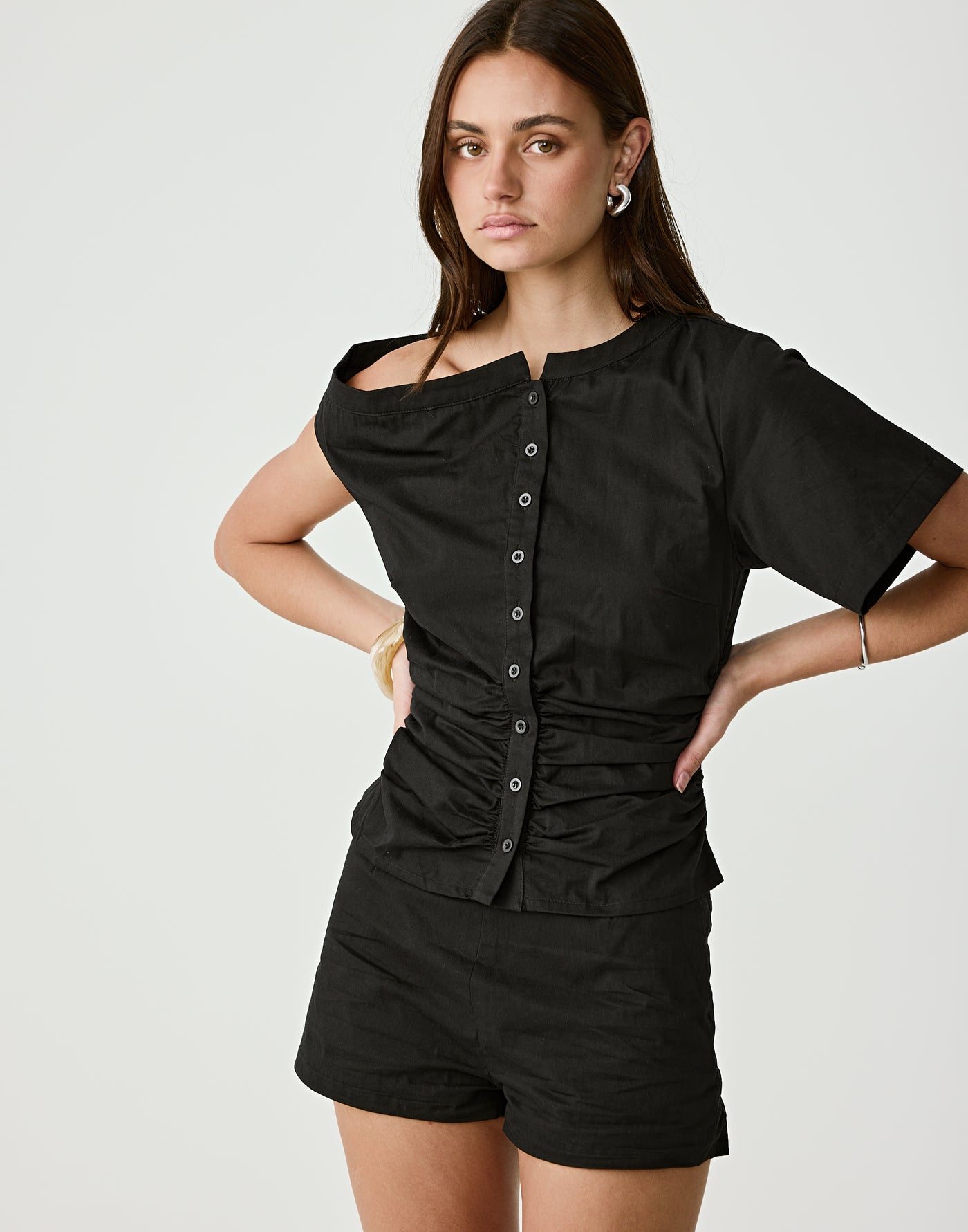  - Women's Top - Charcoal Clothing