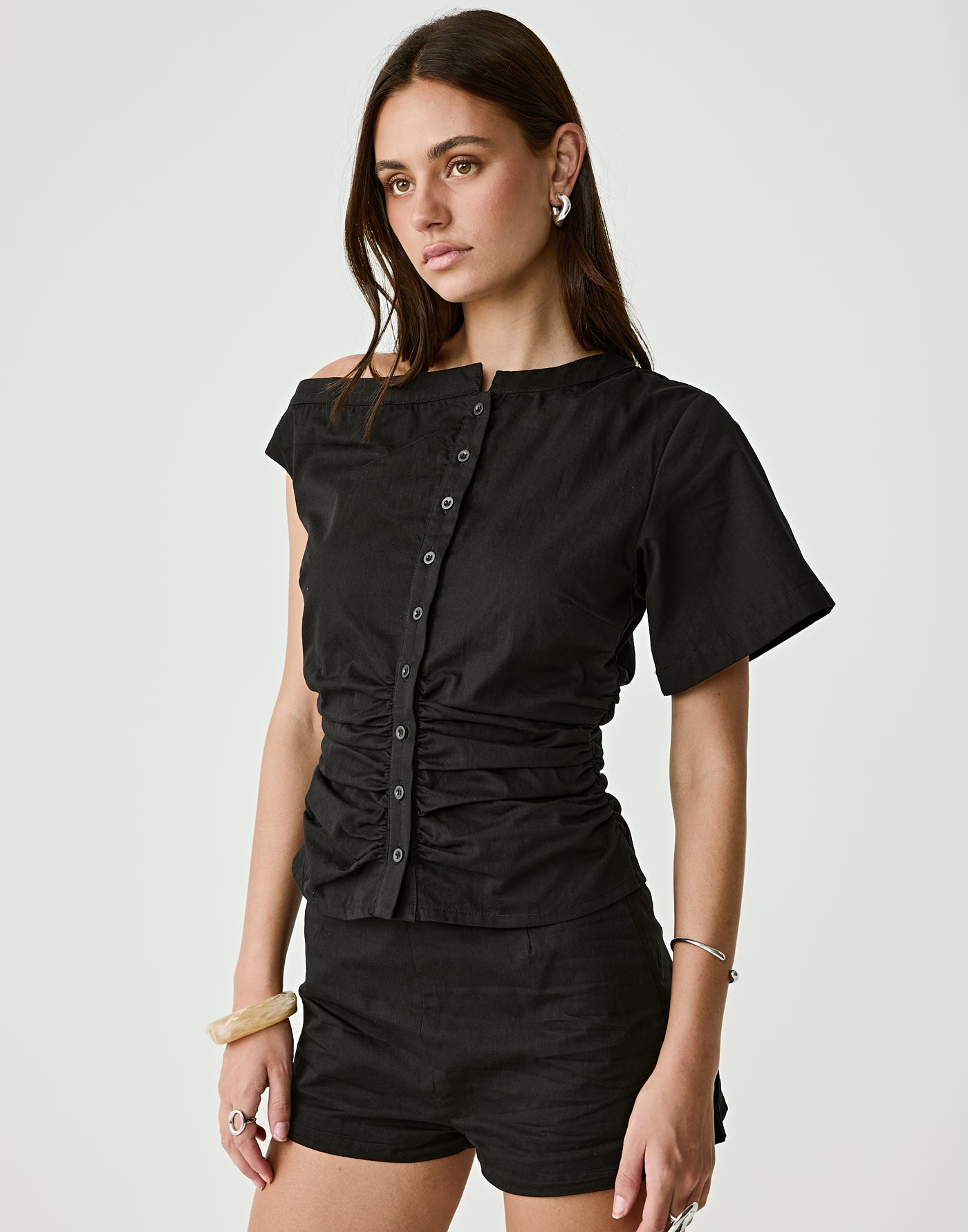  - Women's Top - Charcoal Clothing