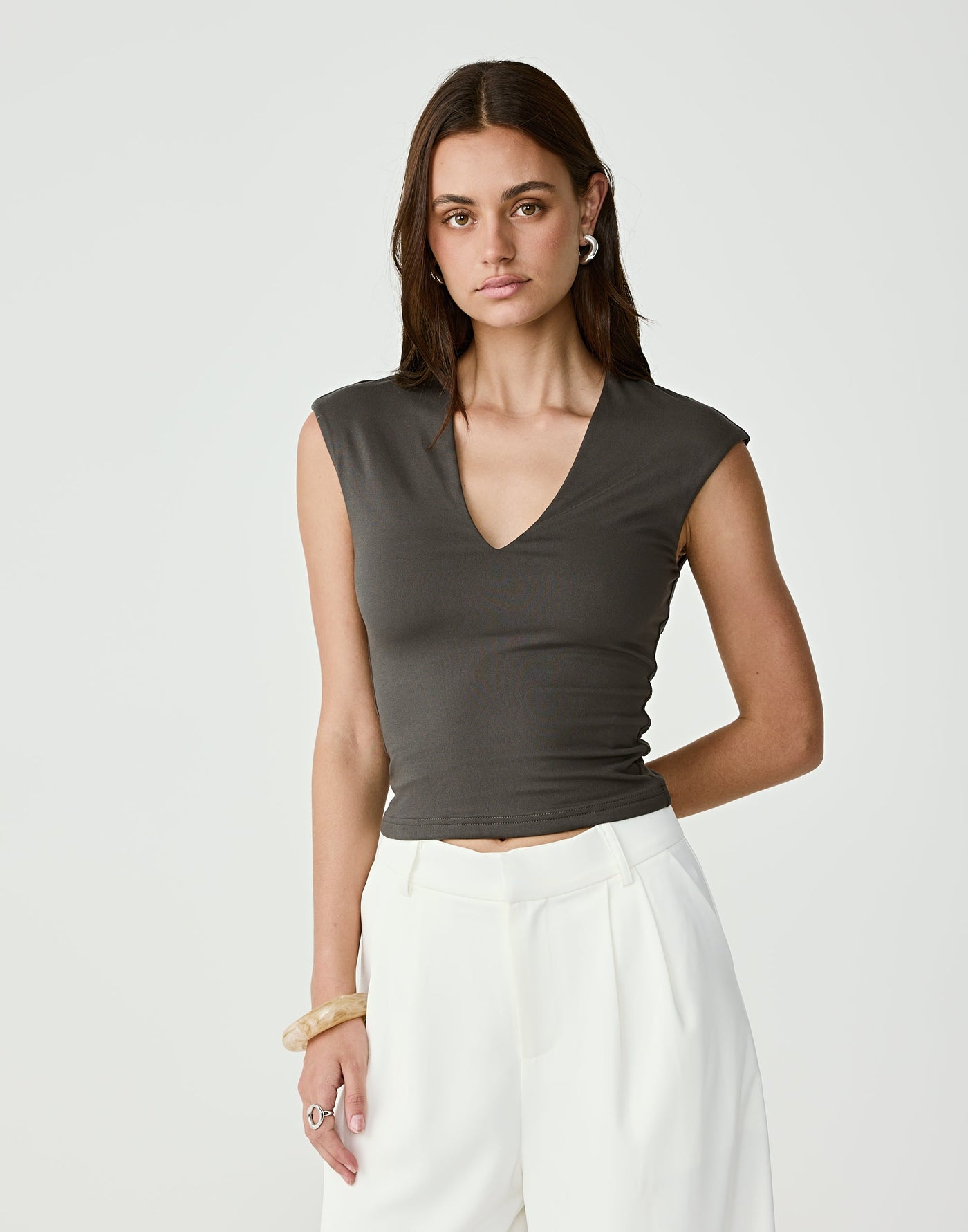  - Women's Top - Charcoal Clothing