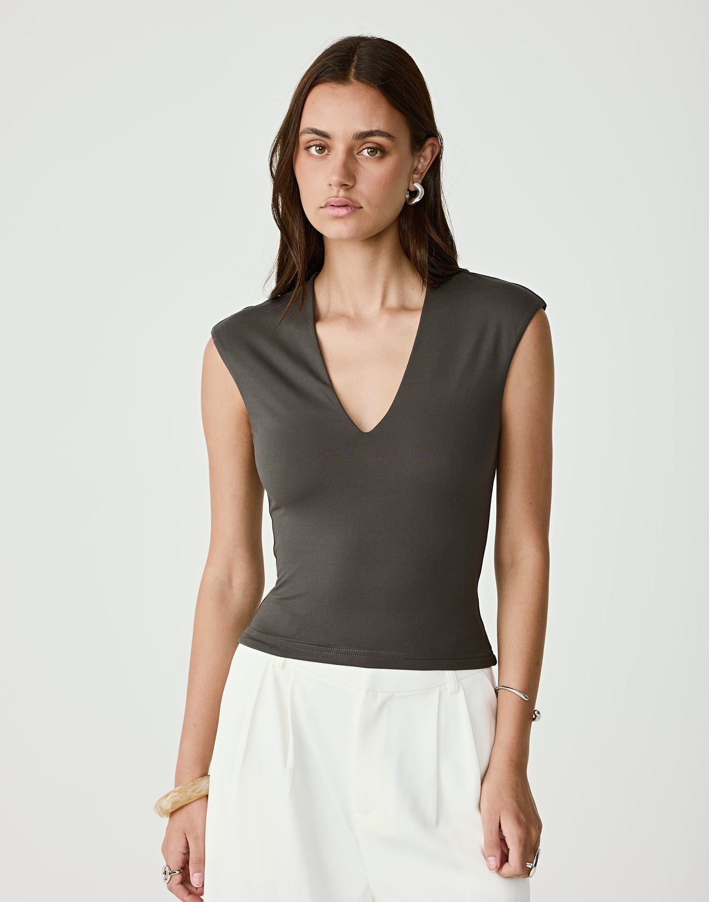  - Women's Top - Charcoal Clothing