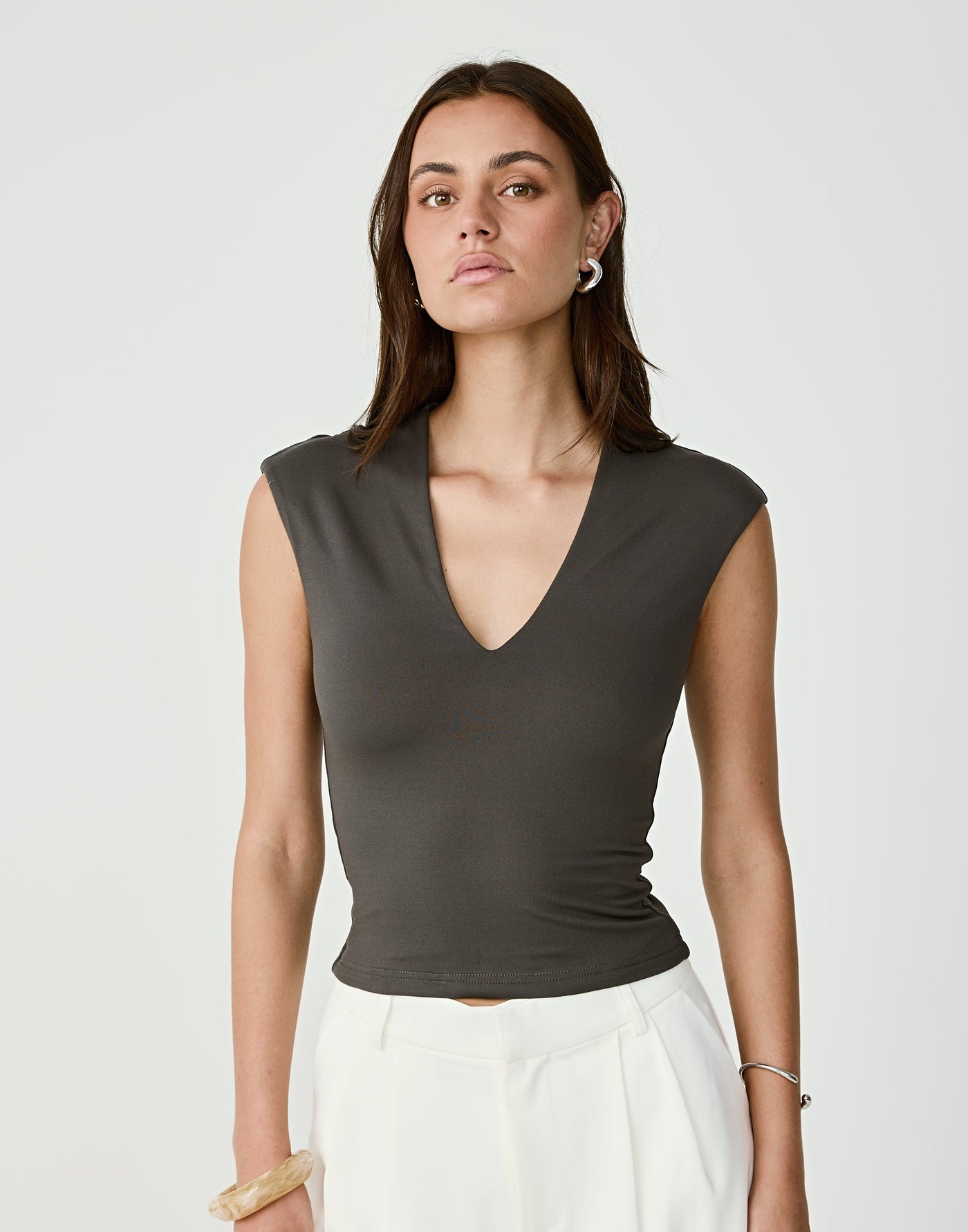  - Women's Top - Charcoal Clothing