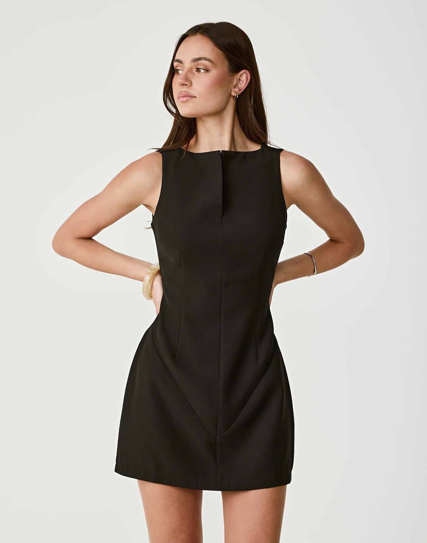  - Women's Dress - Charcoal Clothing