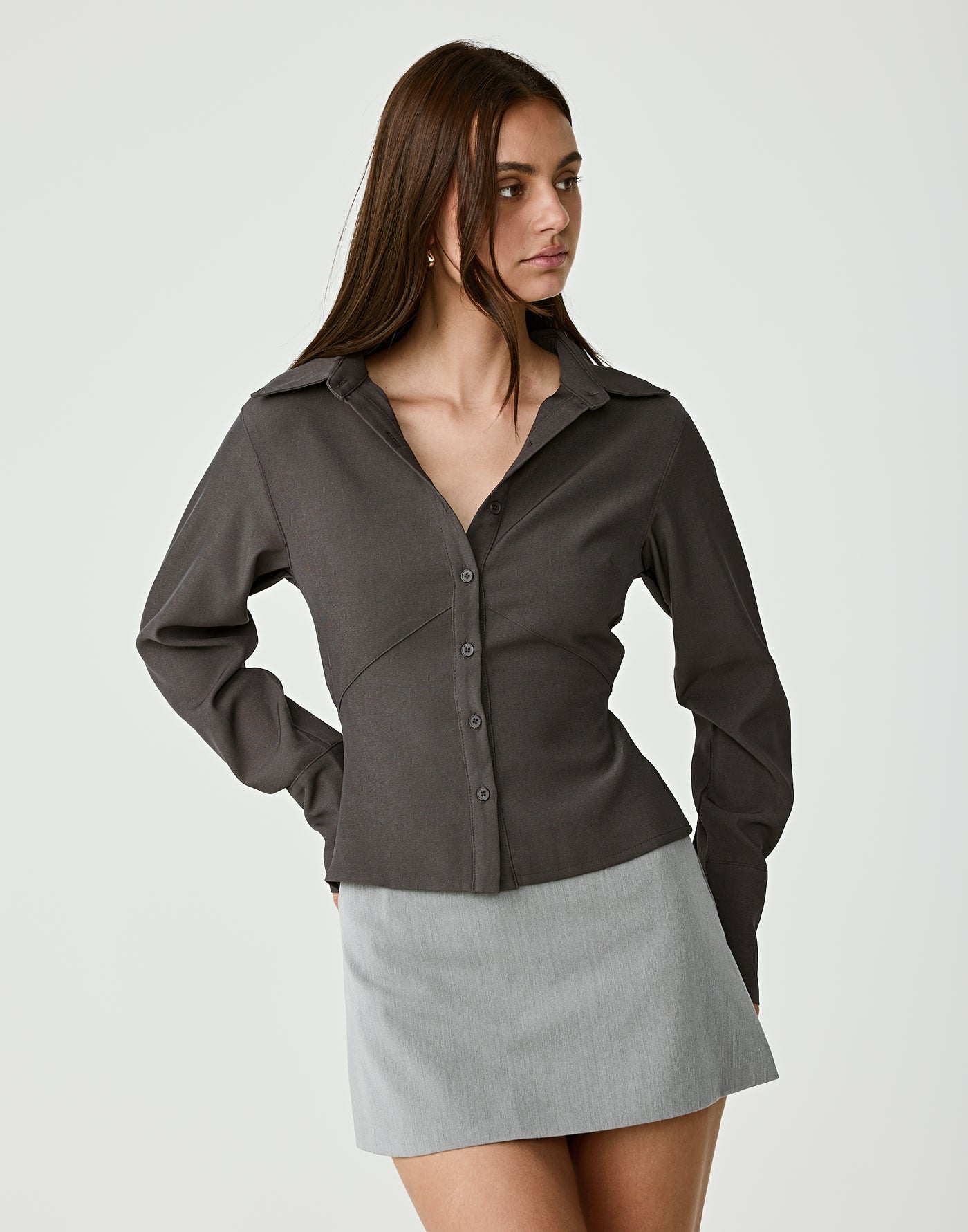  - Women's Top - Charcoal Clothing
