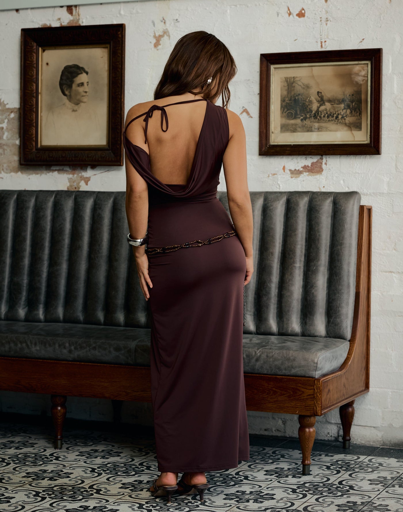 Granger Maxi Dress (Chocolate)