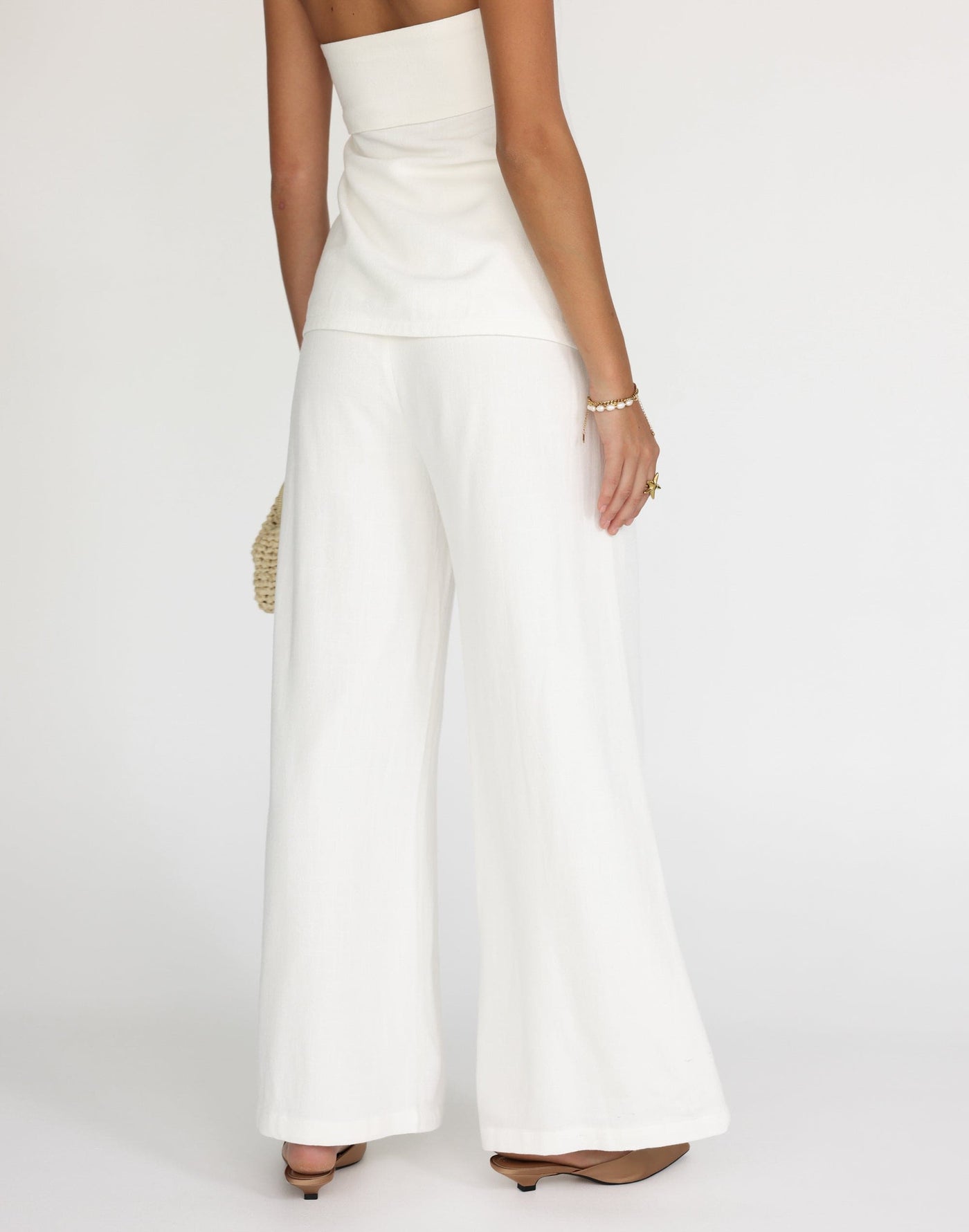 Lisbeth Pants (White) | CHARCOAL Exclusive - - Women's Top - Charcoal Clothing