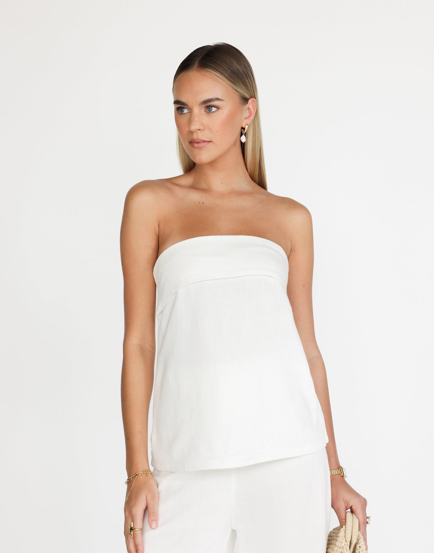 Lisbeth Top (White) | CHARCOAL Exclusive - - Women's Top - Charcoal Clothing