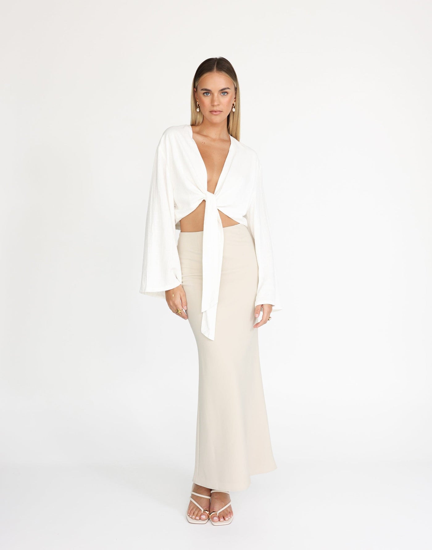 Jamila Shirt (White) | CHARCOAL Exclusive - - Women's Top - Charcoal Clothing