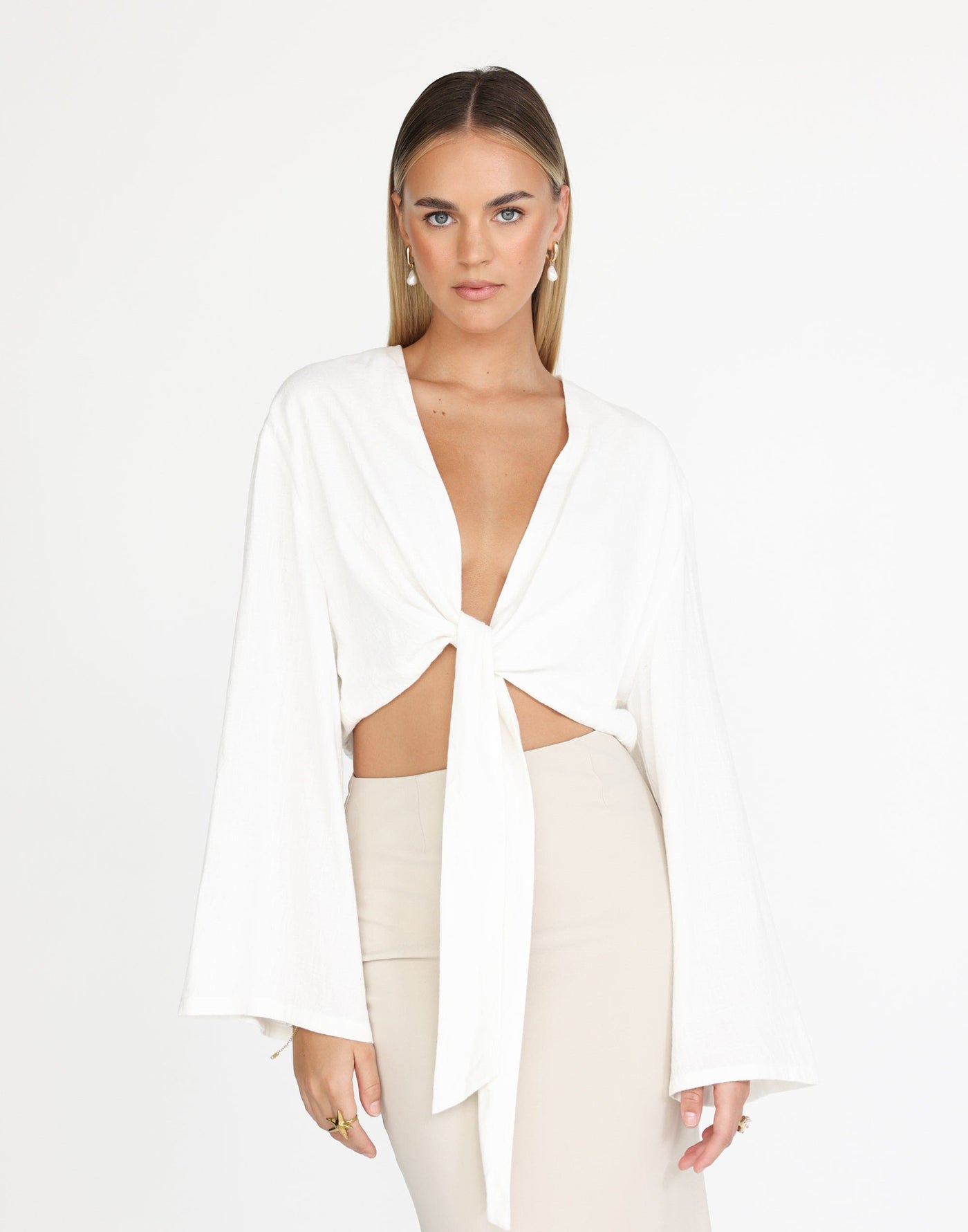 Jamila Shirt (White) | CHARCOAL Exclusive - - Women's Top - Charcoal Clothing