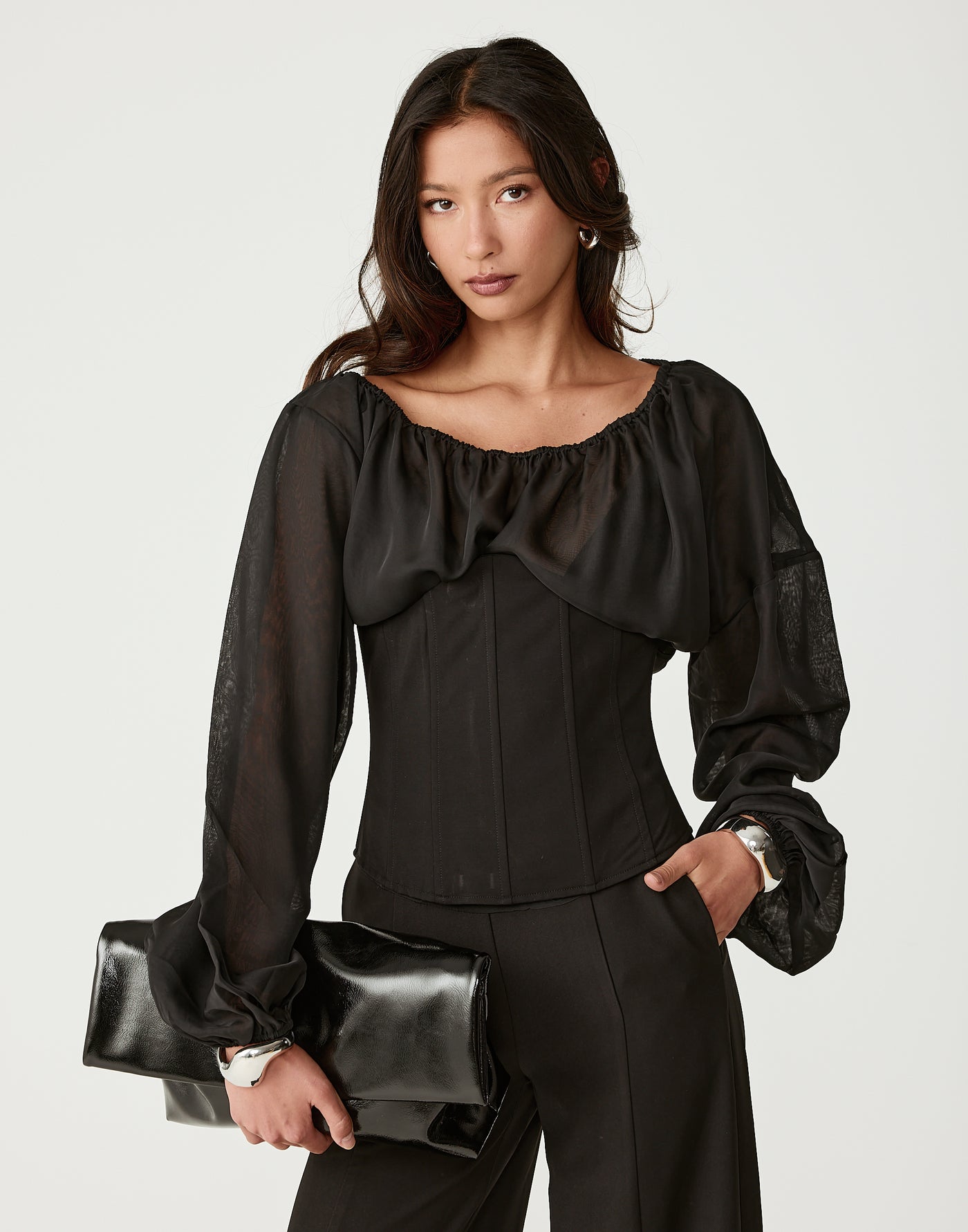  - Women's Top - Charcoal Clothing