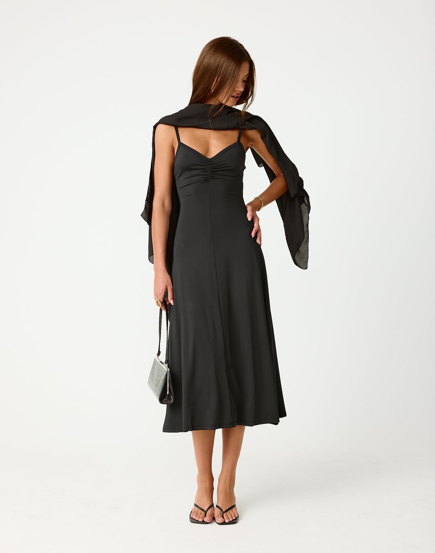  - Women's Dress - Charcoal Clothing