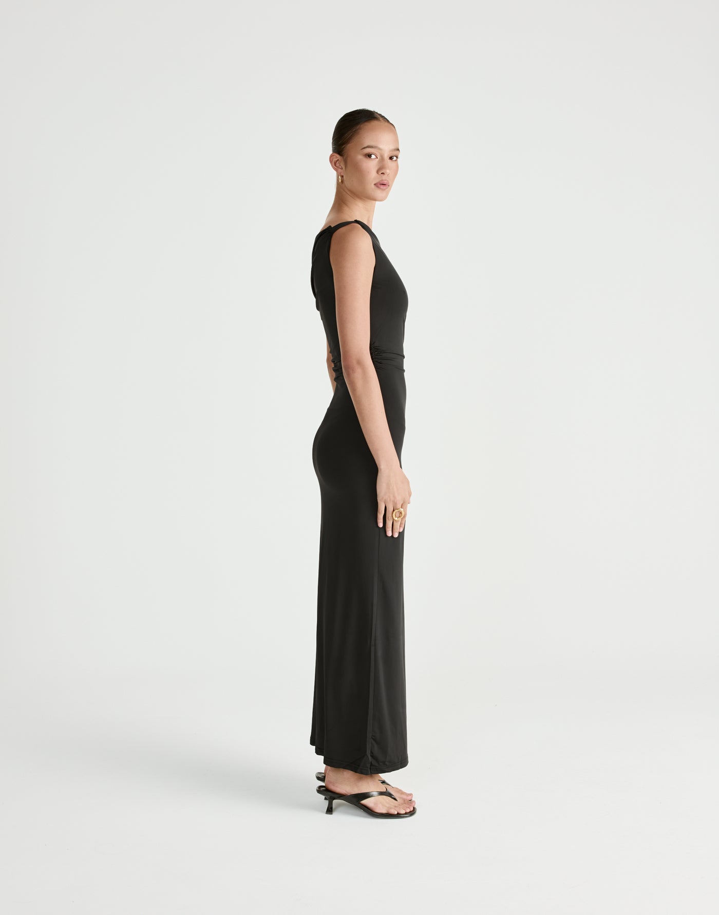  - Women's Dress - Charcoal Clothing