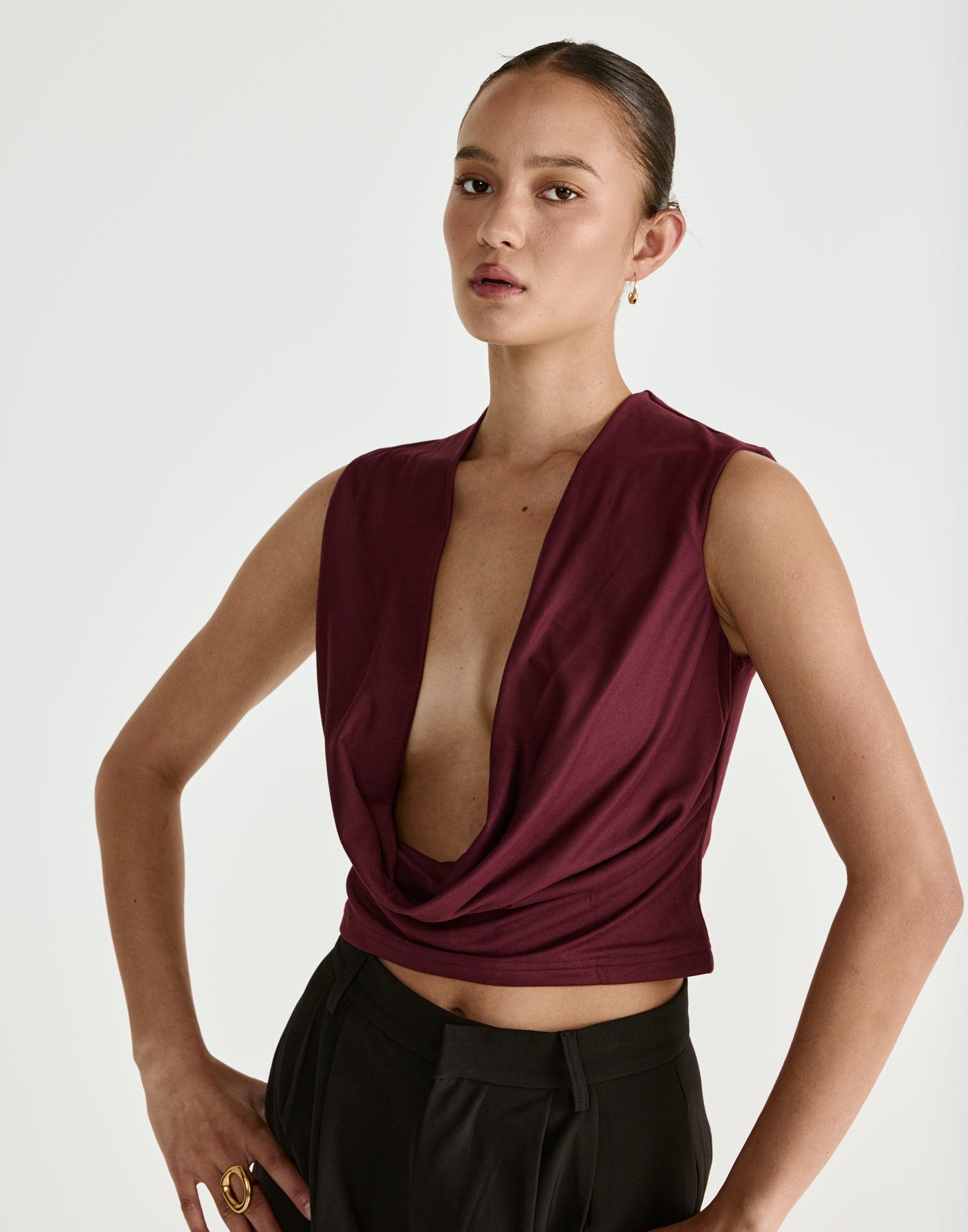  - Women's Top - Charcoal Clothing