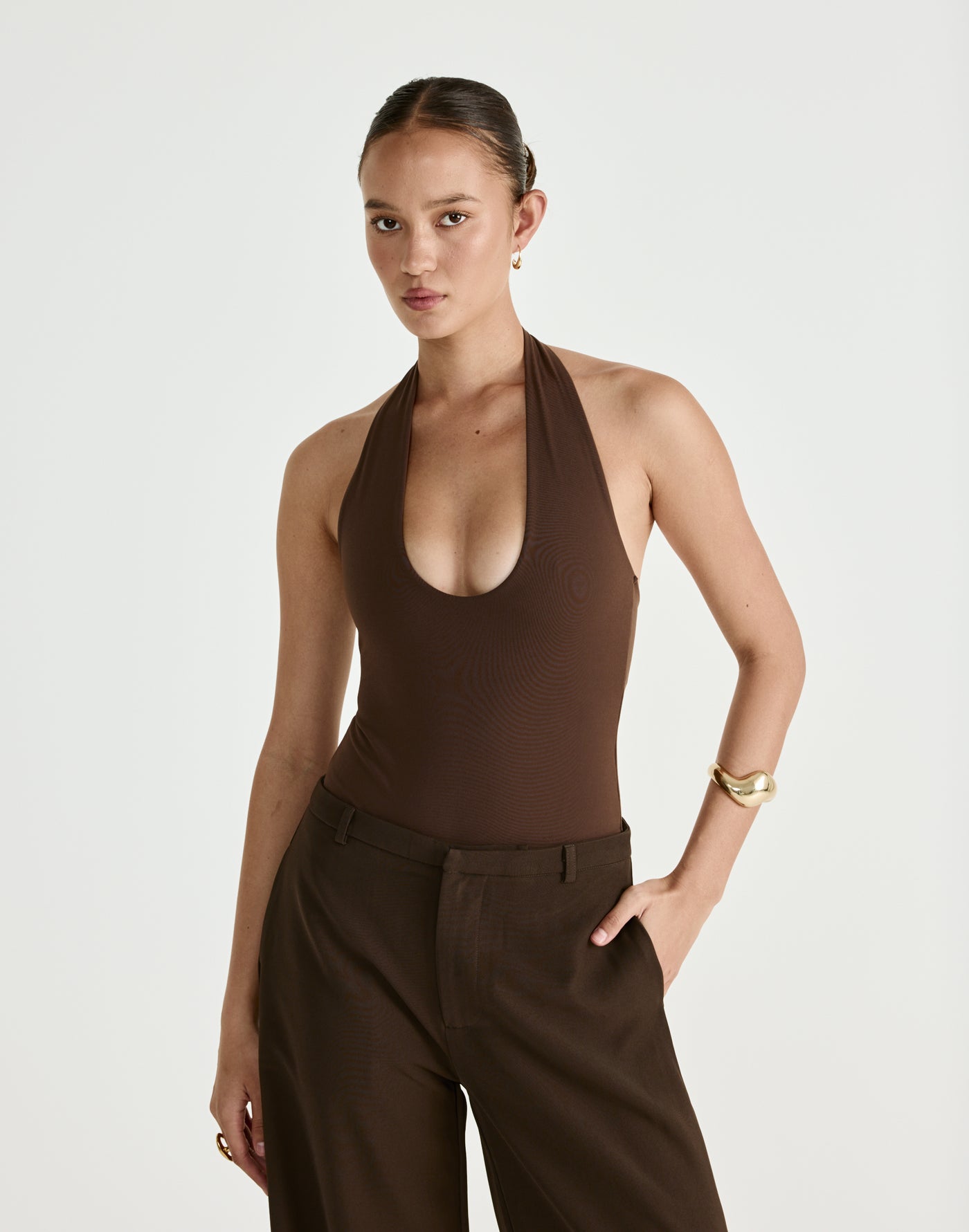  - Women's Bodysuit - Charcoal Clothing
