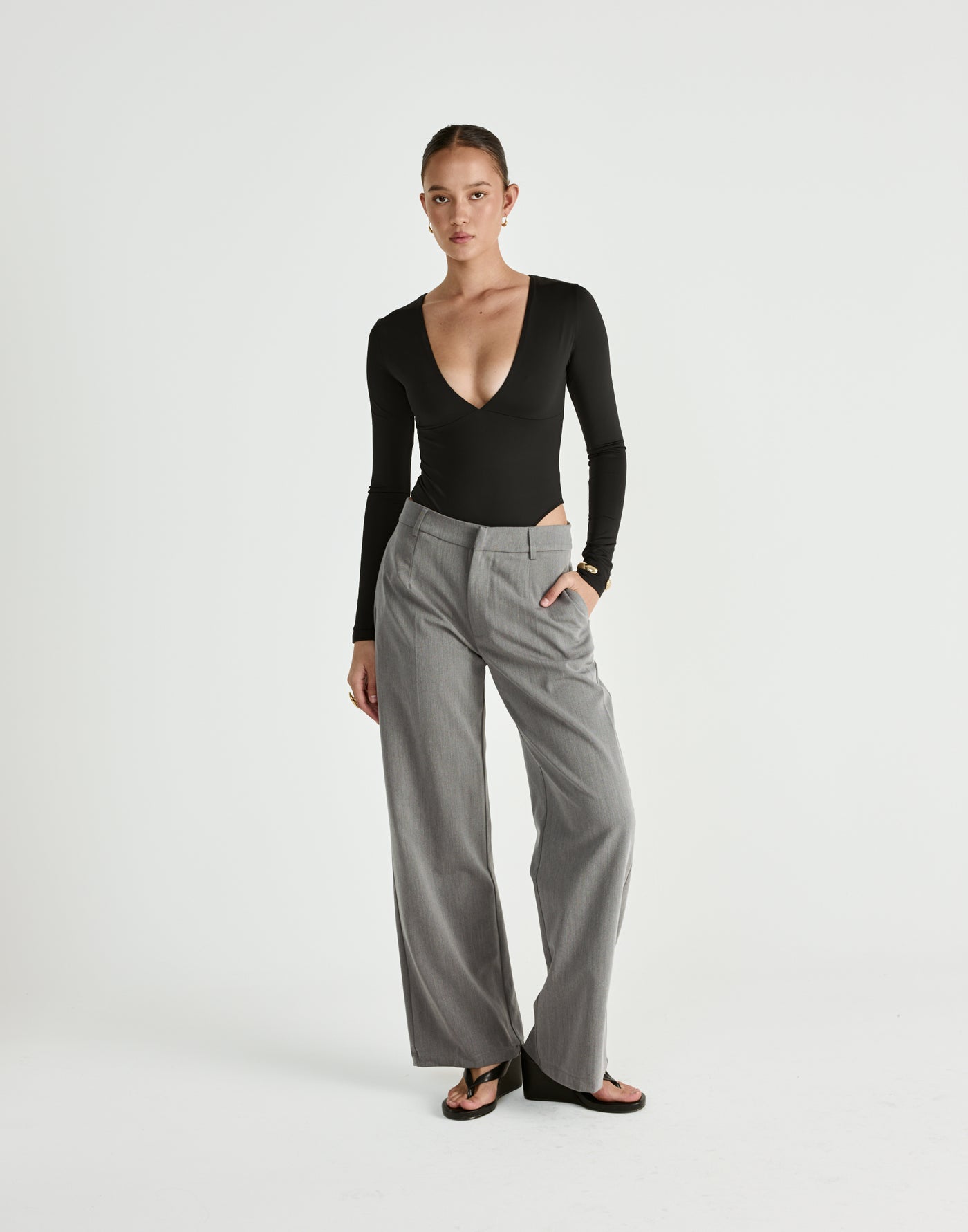  - Women's Top - Charcoal Clothing