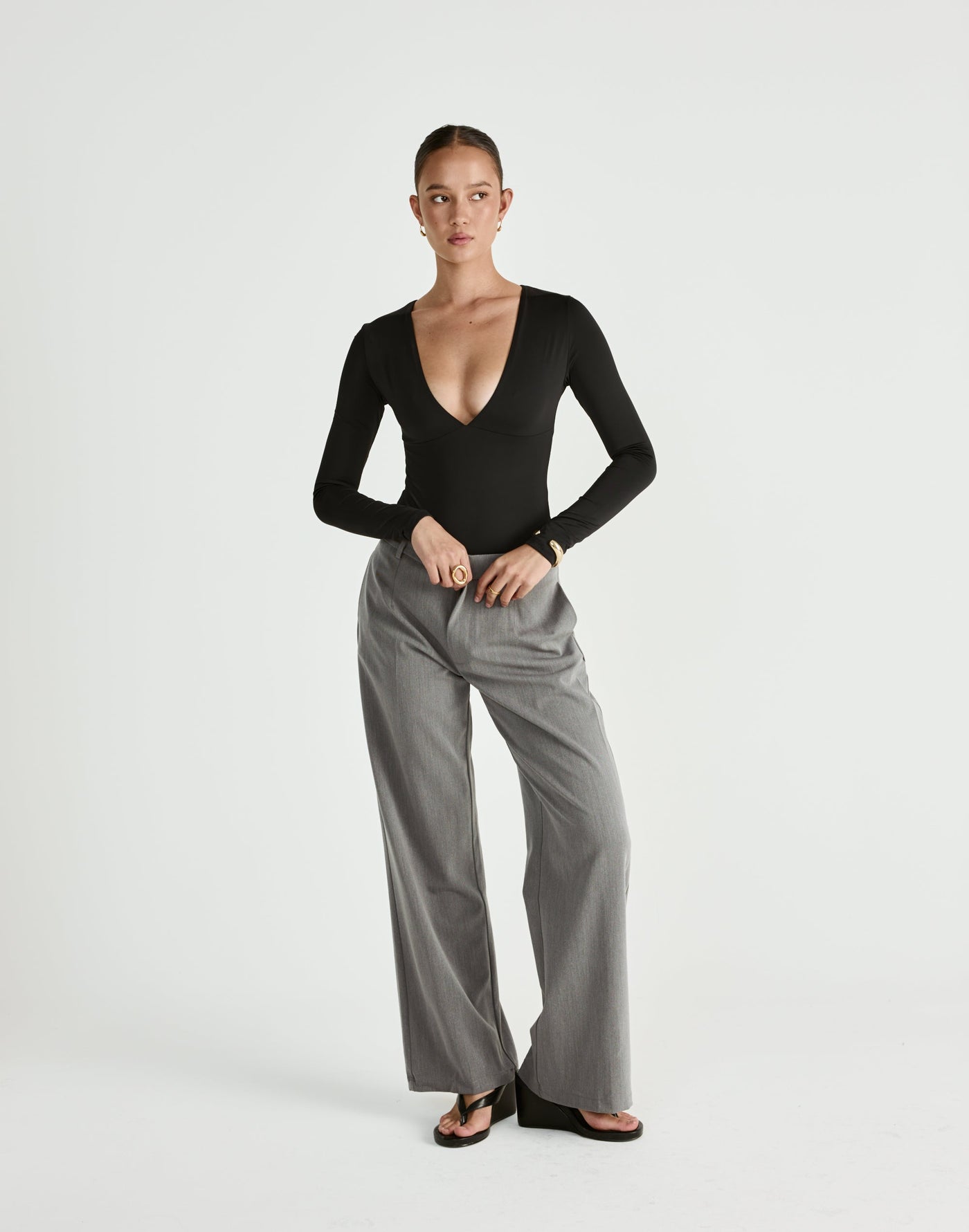  - Women's Top - Charcoal Clothing