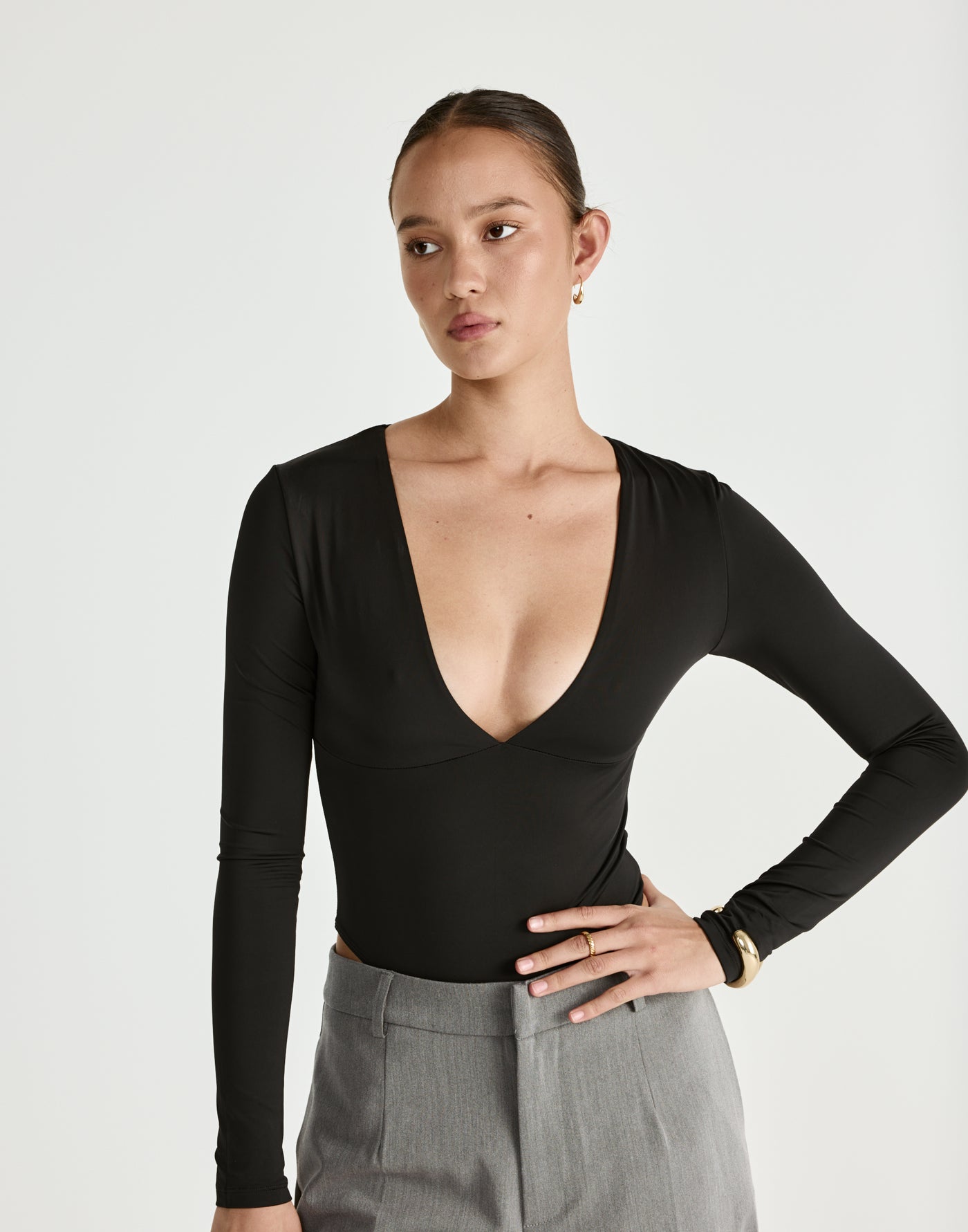  - Women's Top - Charcoal Clothing