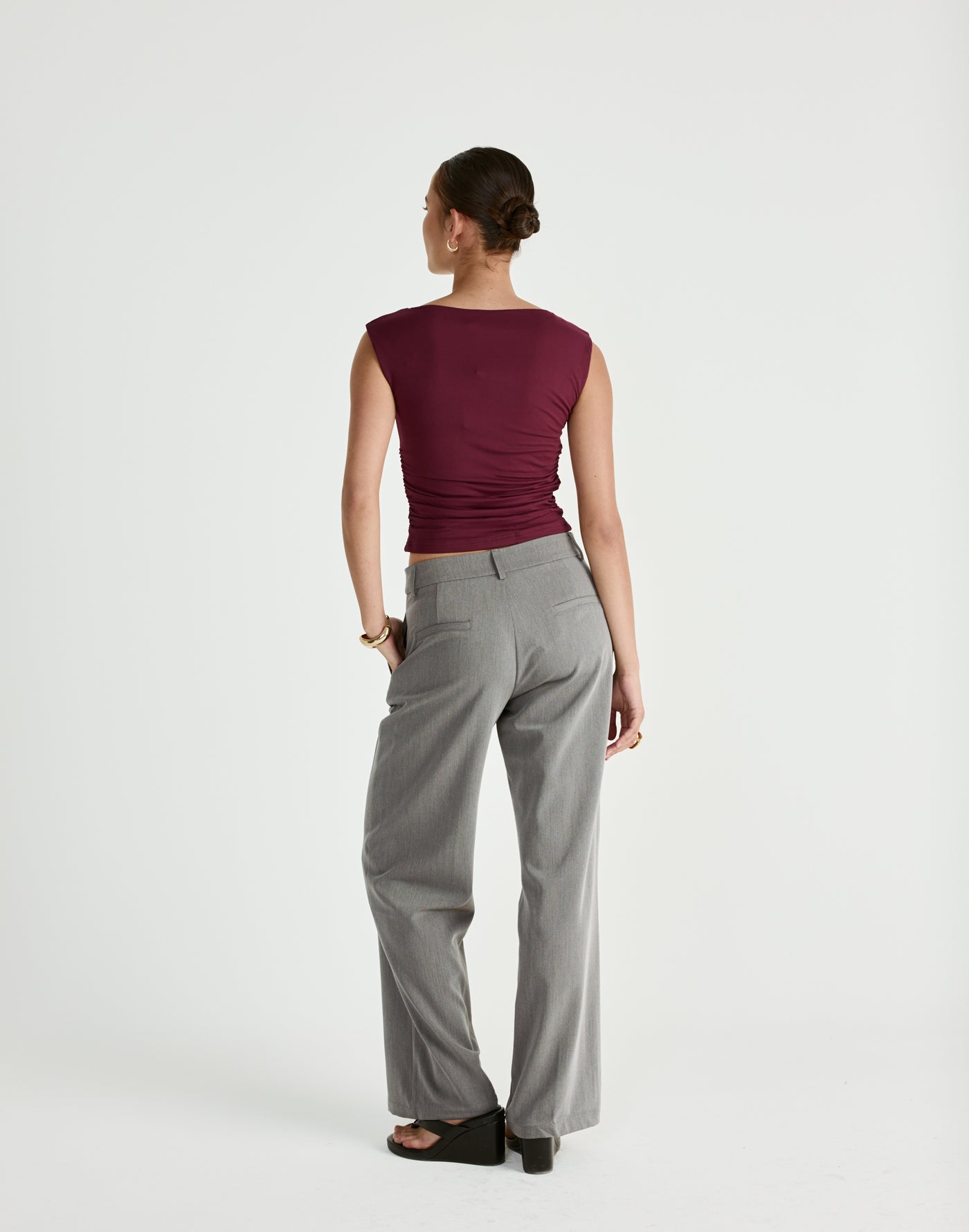  - Women's Dress - Charcoal Clothing
