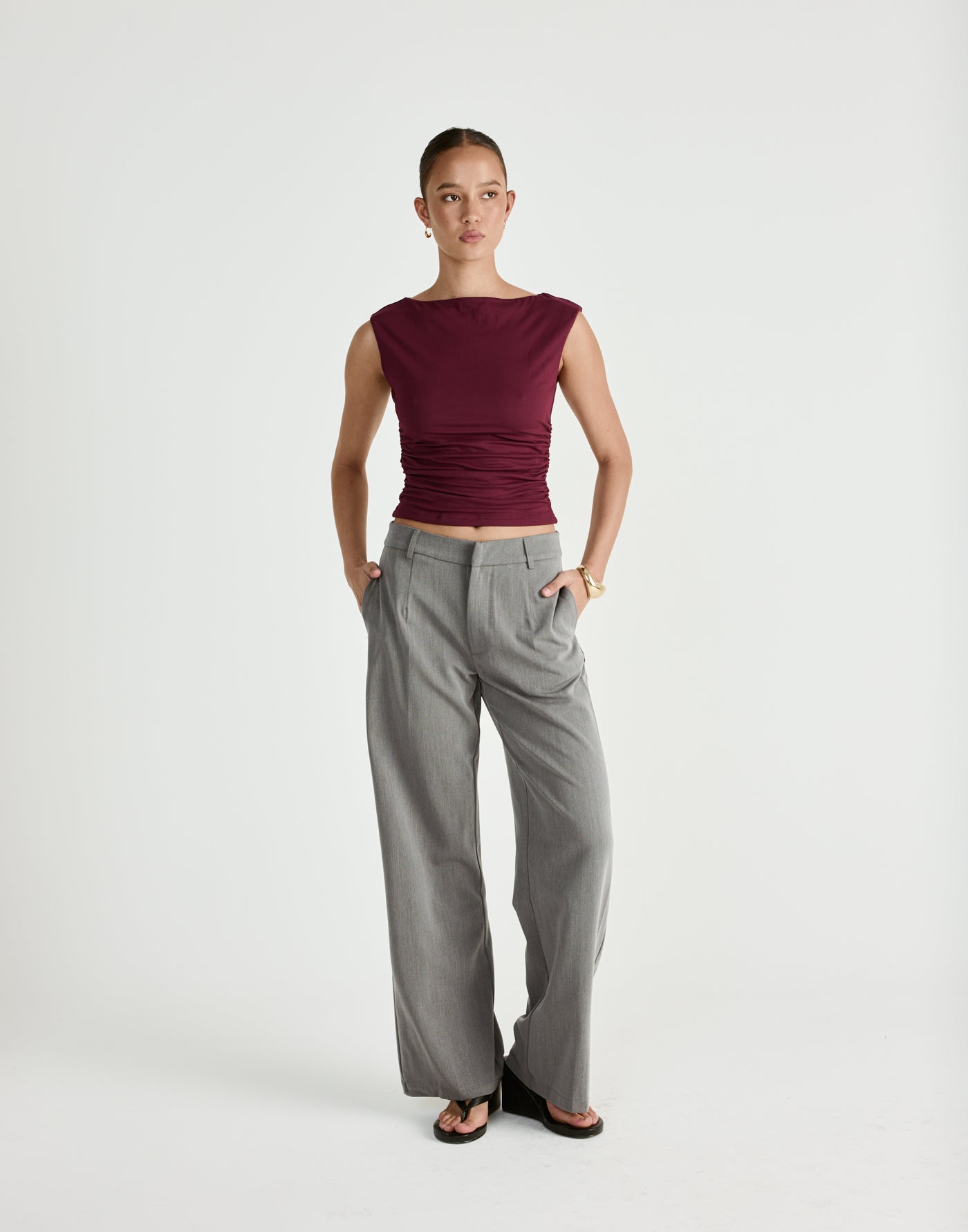  - Women's Dress - Charcoal Clothing