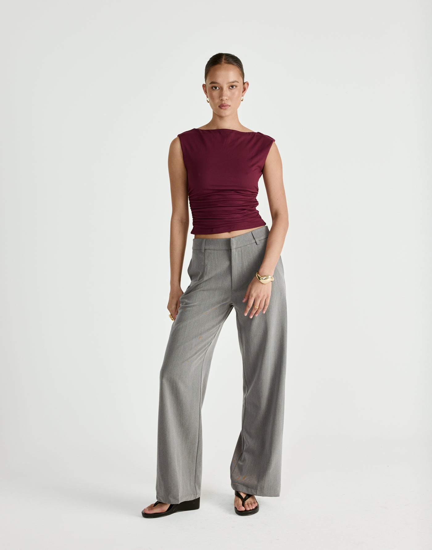  - Women's Dress - Charcoal Clothing