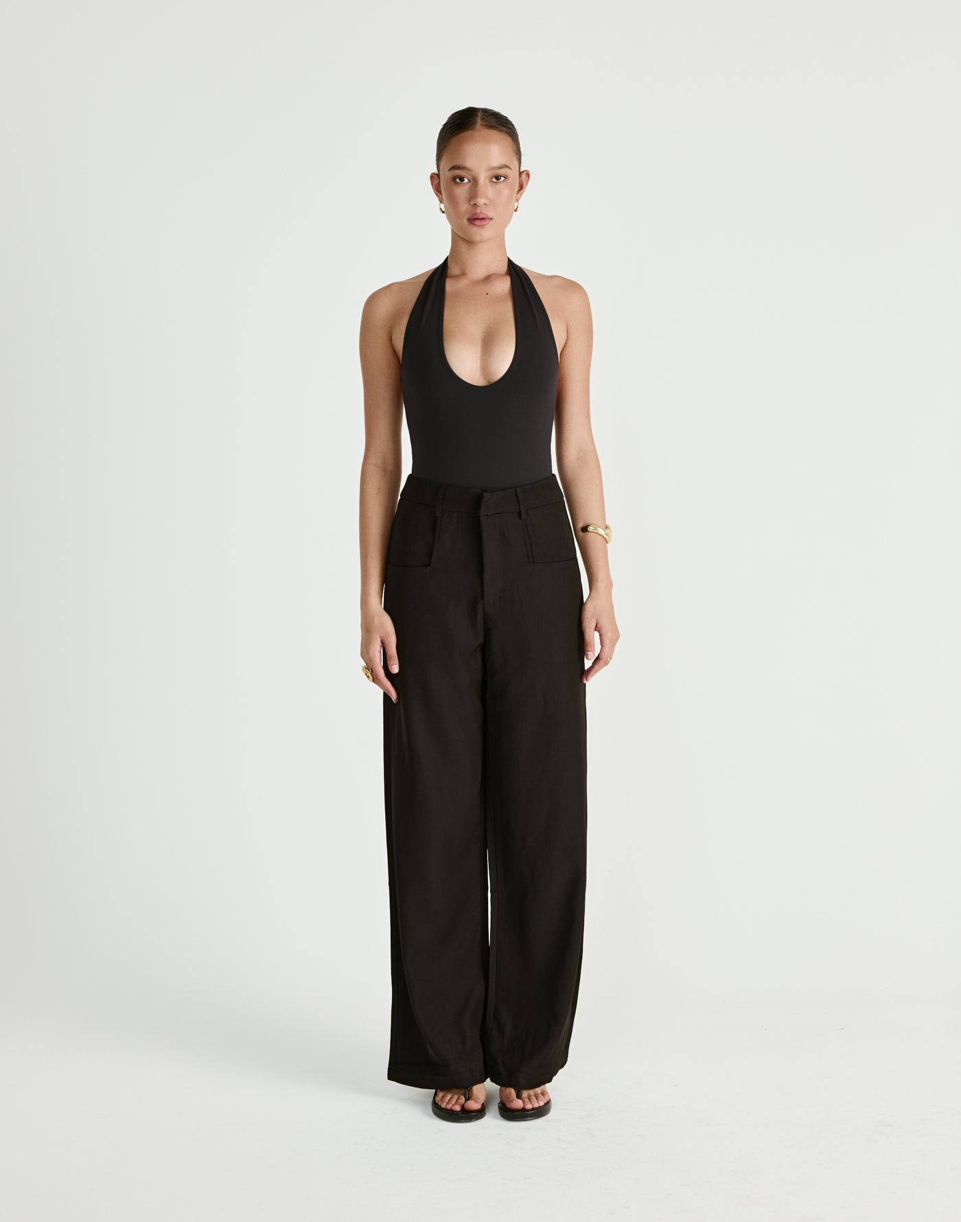  - Women's Bodysuit - Charcoal Clothing