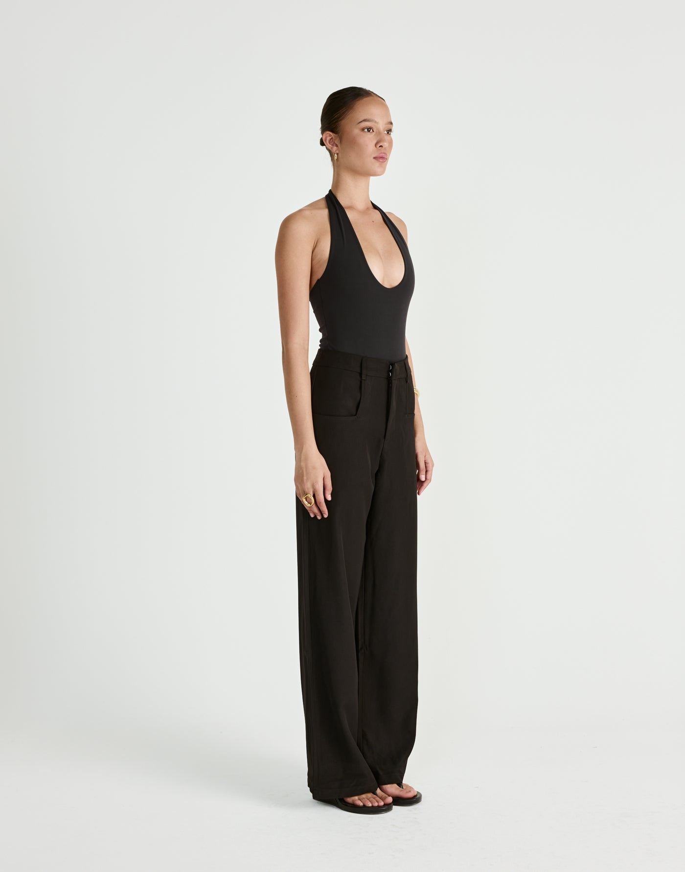  - Women's Bodysuit - Charcoal Clothing
