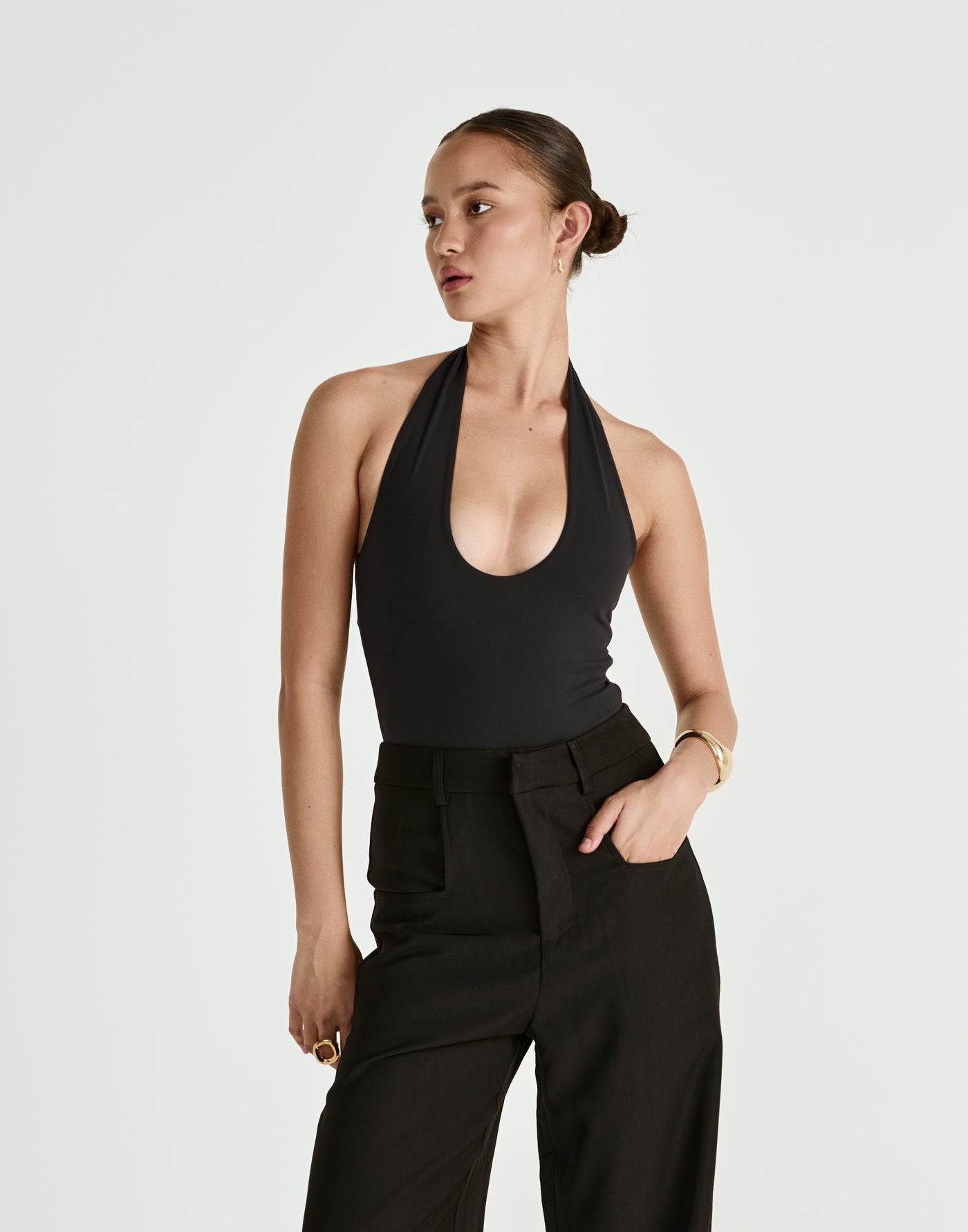 - Women's Bodysuit - Charcoal Clothing