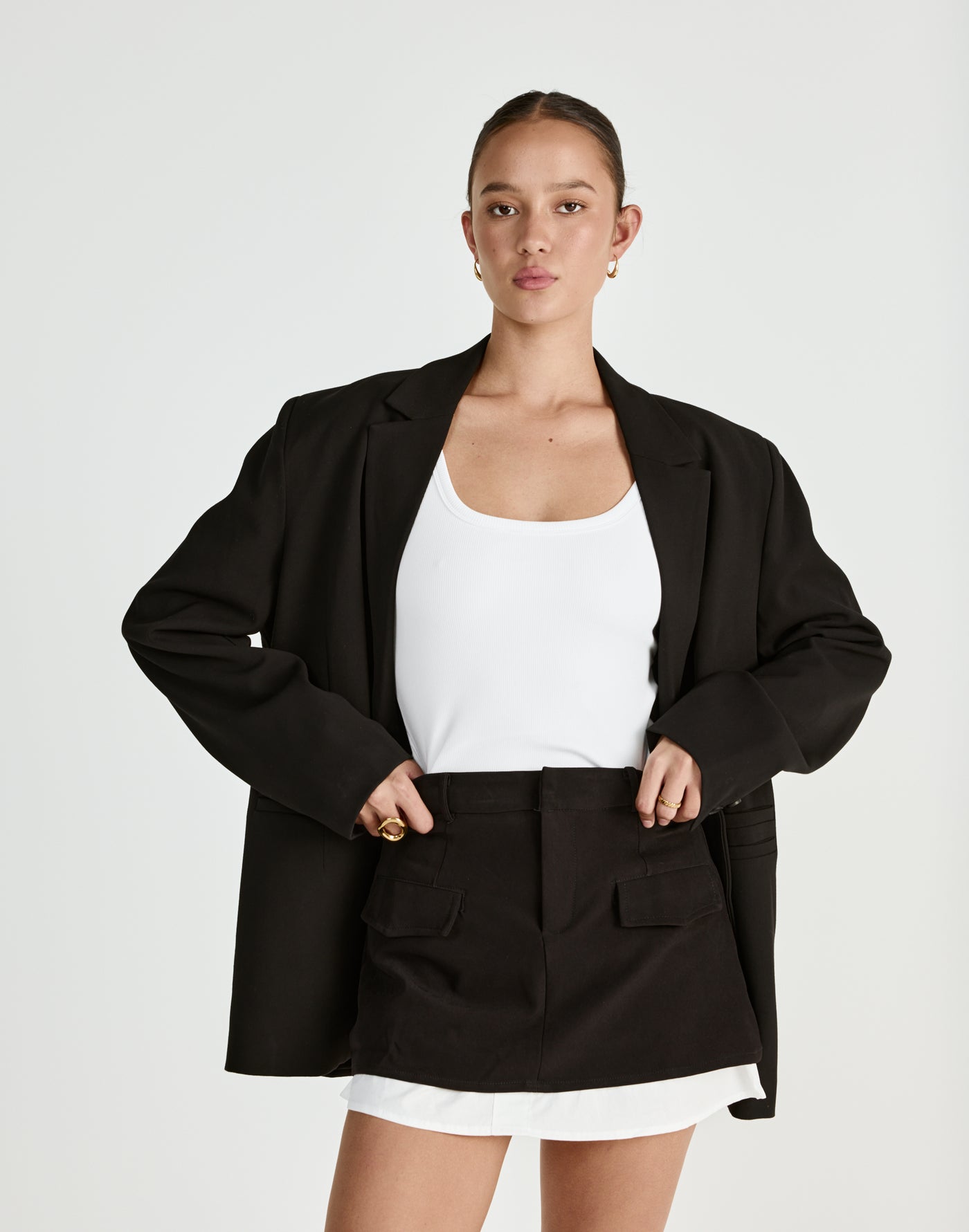  - Women's Skirt - Charcoal Clothing