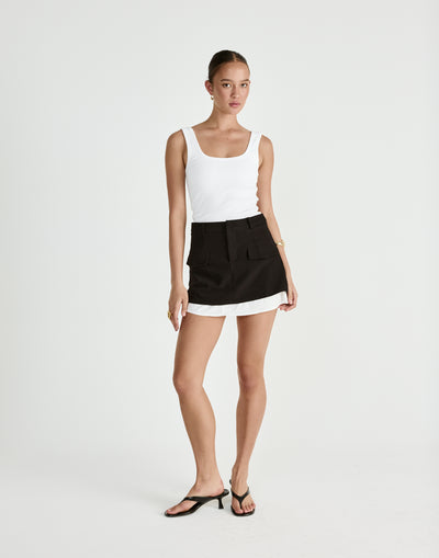  - Women's Skirt - Charcoal Clothing