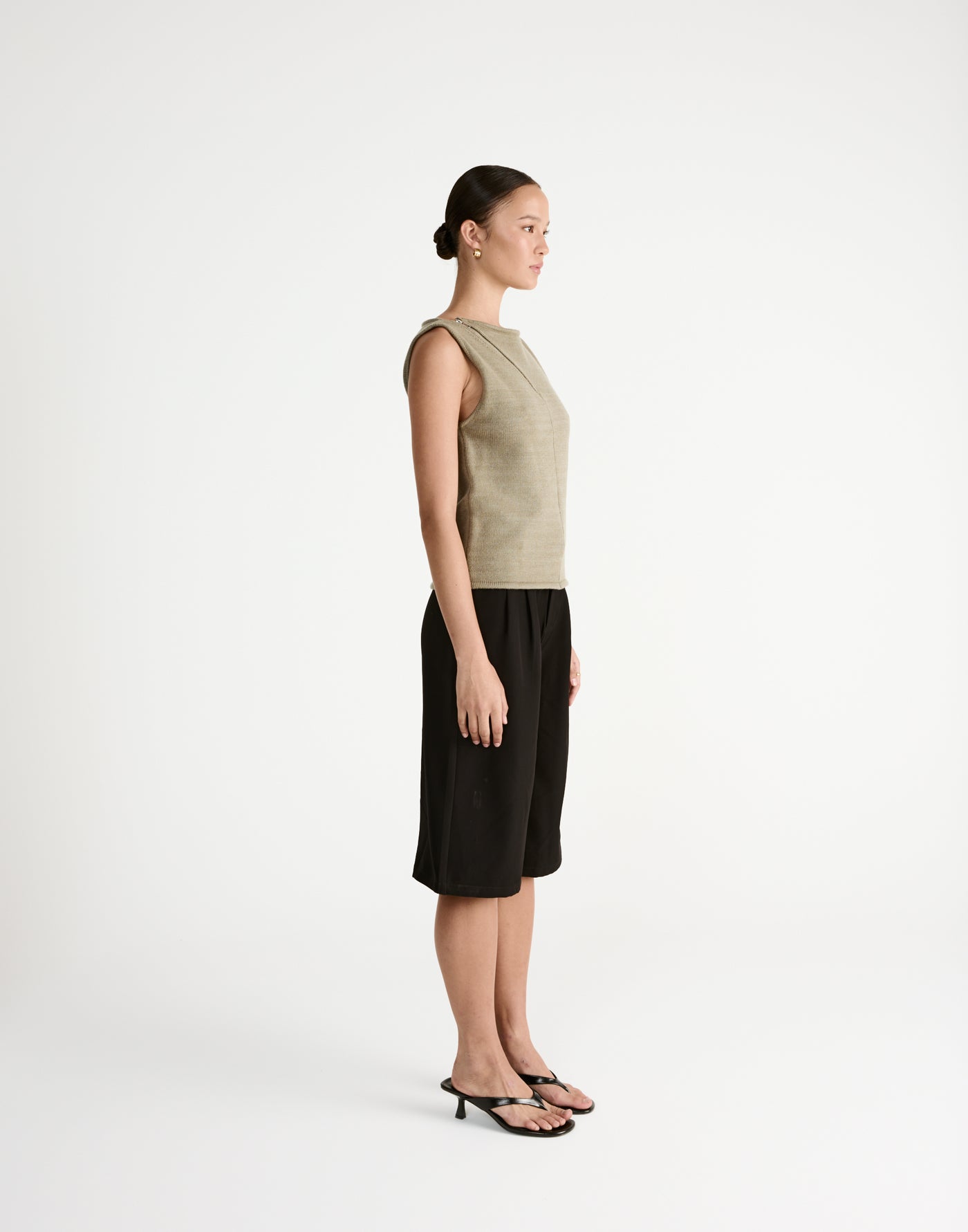 Wynter Top (Dusty Olive) - CHARCOAL Exclusive - - Women's Top - Charcoal Clothing